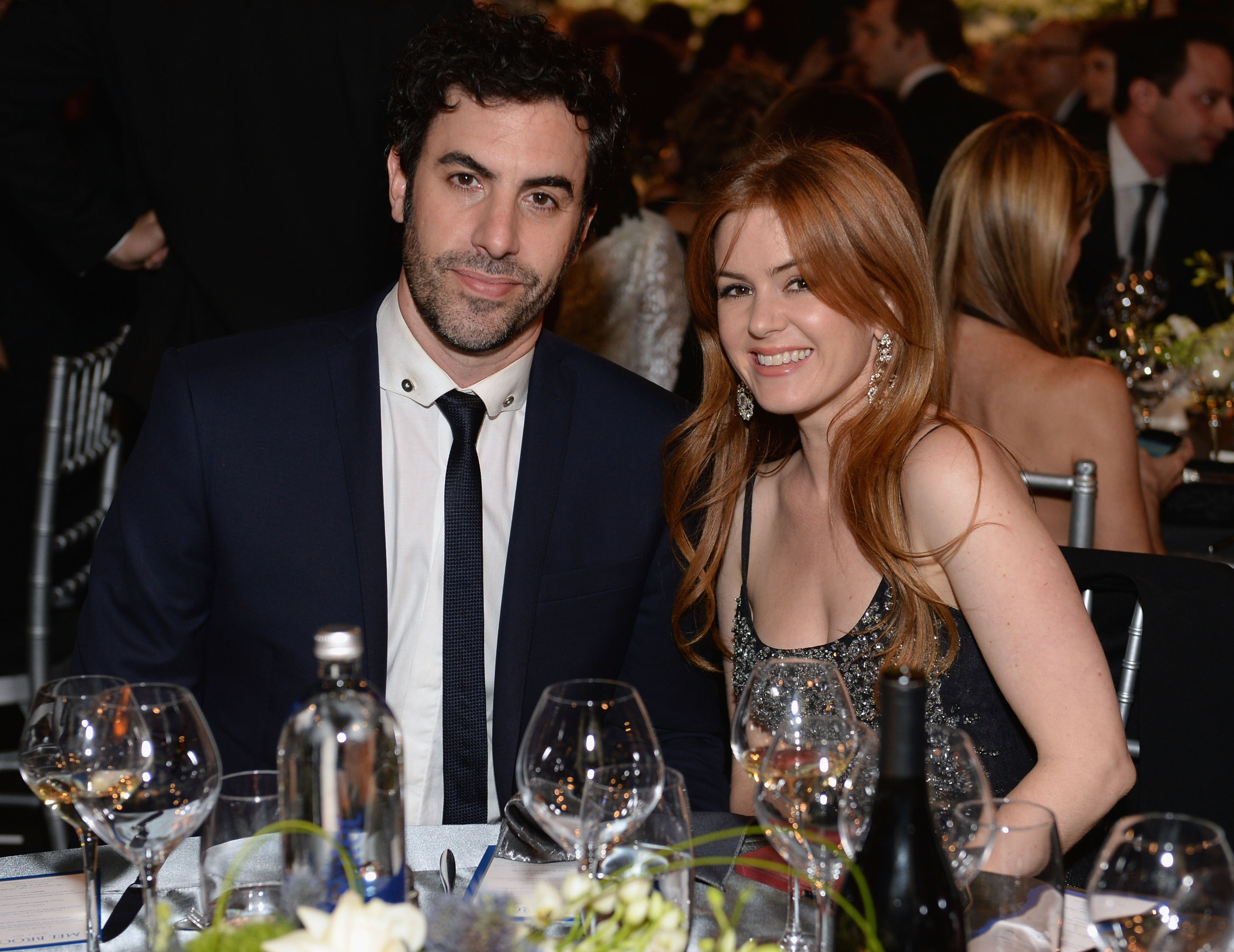 Actors Sacha Baron Cohen and Isla Fisher attend 41st AFI Life Achievement Award at Dolby Theatre on June 6, 2013 in Hollywood. (Michael Kovac—WireImage/Getty Images)
