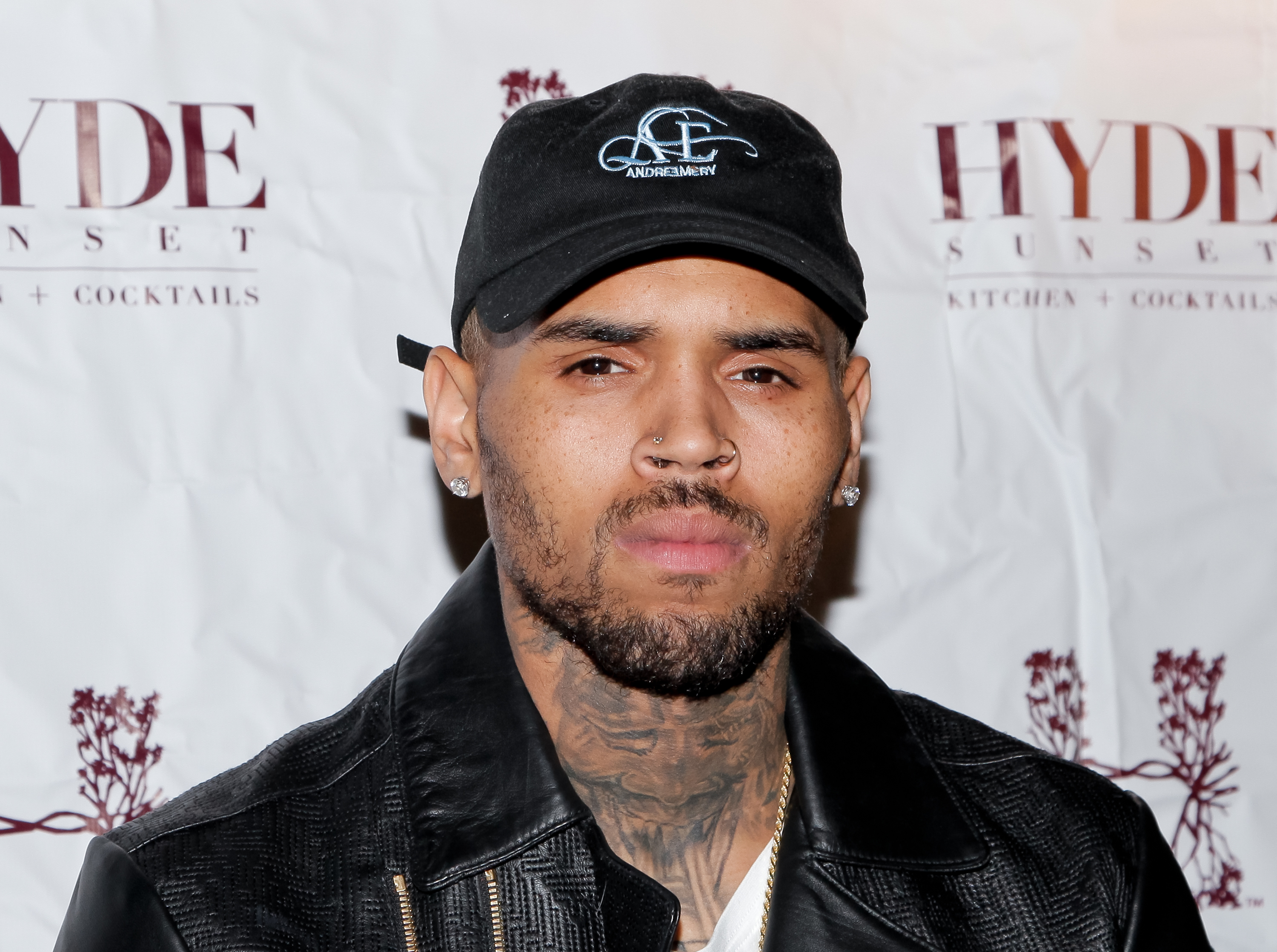 Chris Brown attends "The Lost Warhols" Collection exhibit at HYDE Sunset: Kitchen + Cocktails on Nov. 4, 2015, in West Hollywood, Calif. (Tibrina Hobson—Getty Images)