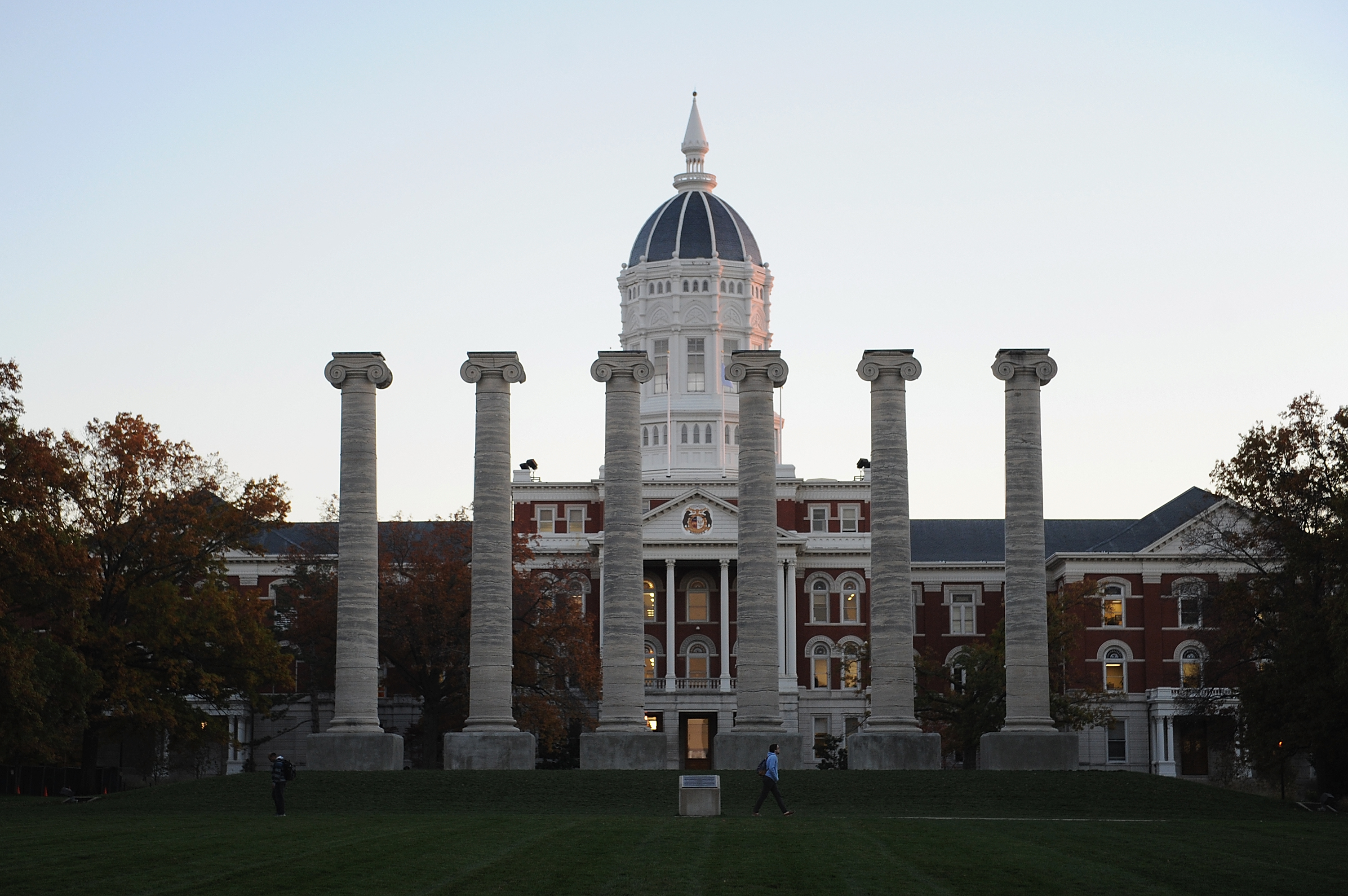 Students walk about on the campus of University of Missouri - Columbia on November 9, 2015 in Columbia, Missouri. (Michael B. Thomas&mdash;Getty Images)