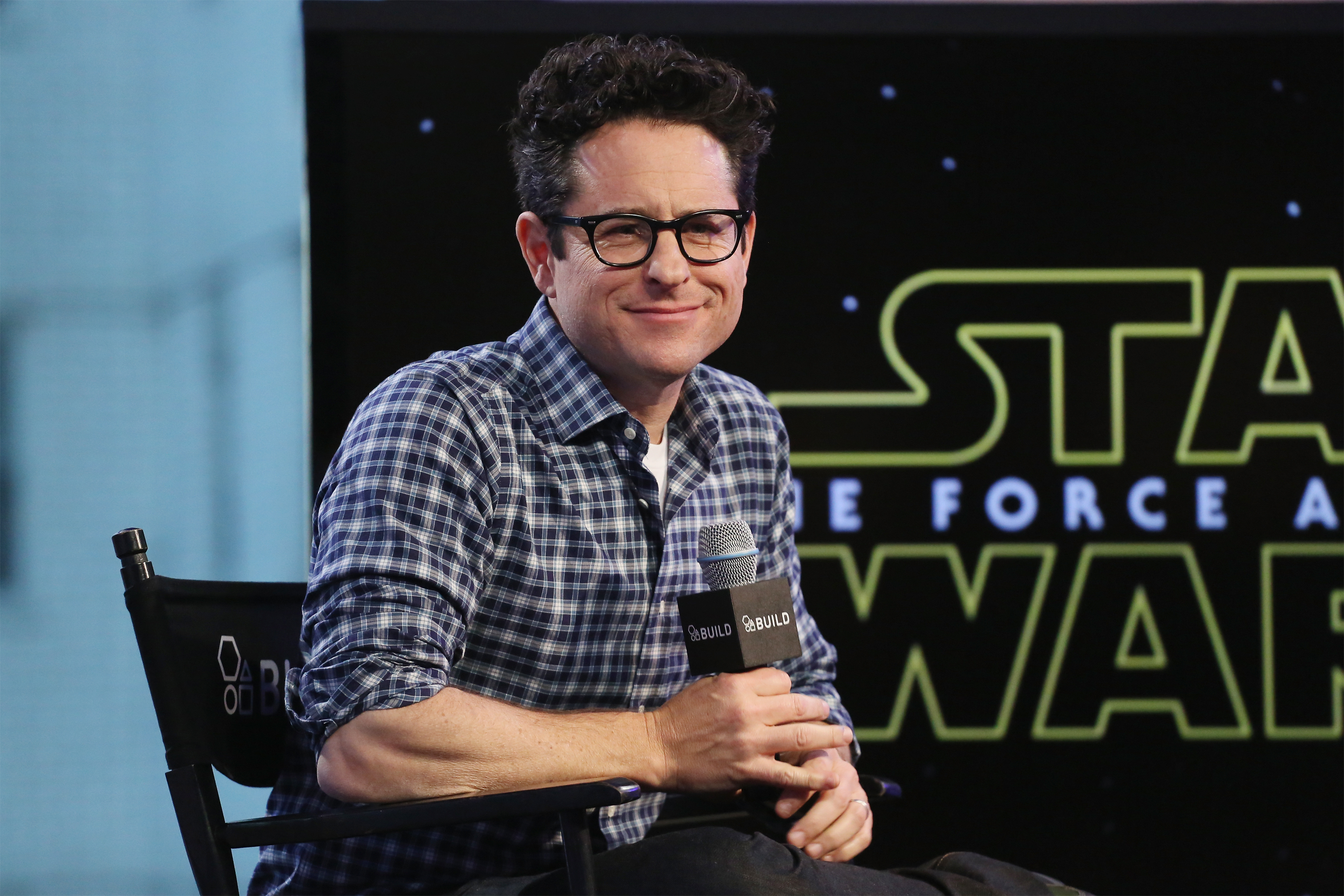 J.J. Abrams speaks at 'Star Wars: The Force Awakens' during the BUILD Series at AOL Studios In New York on Nove. 30, 2015 in New York City. (Mireya Acierto—FilmMagic/Getty Images)
