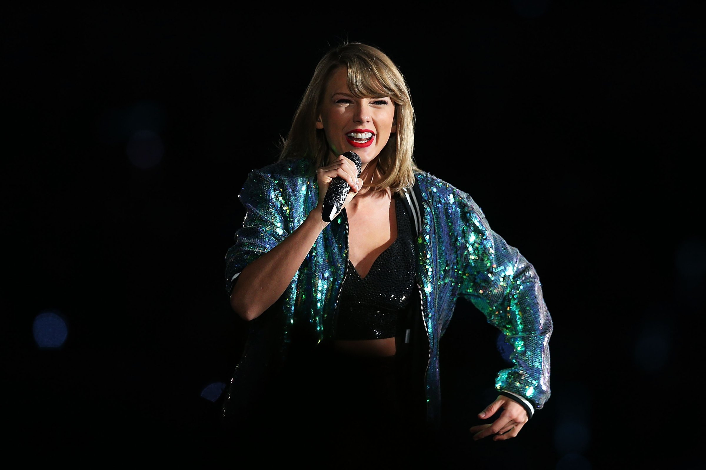 Taylor Swift performs during her '1989' World Tour at AAMI Park on Dec. 10 in Melbourne, Australia.