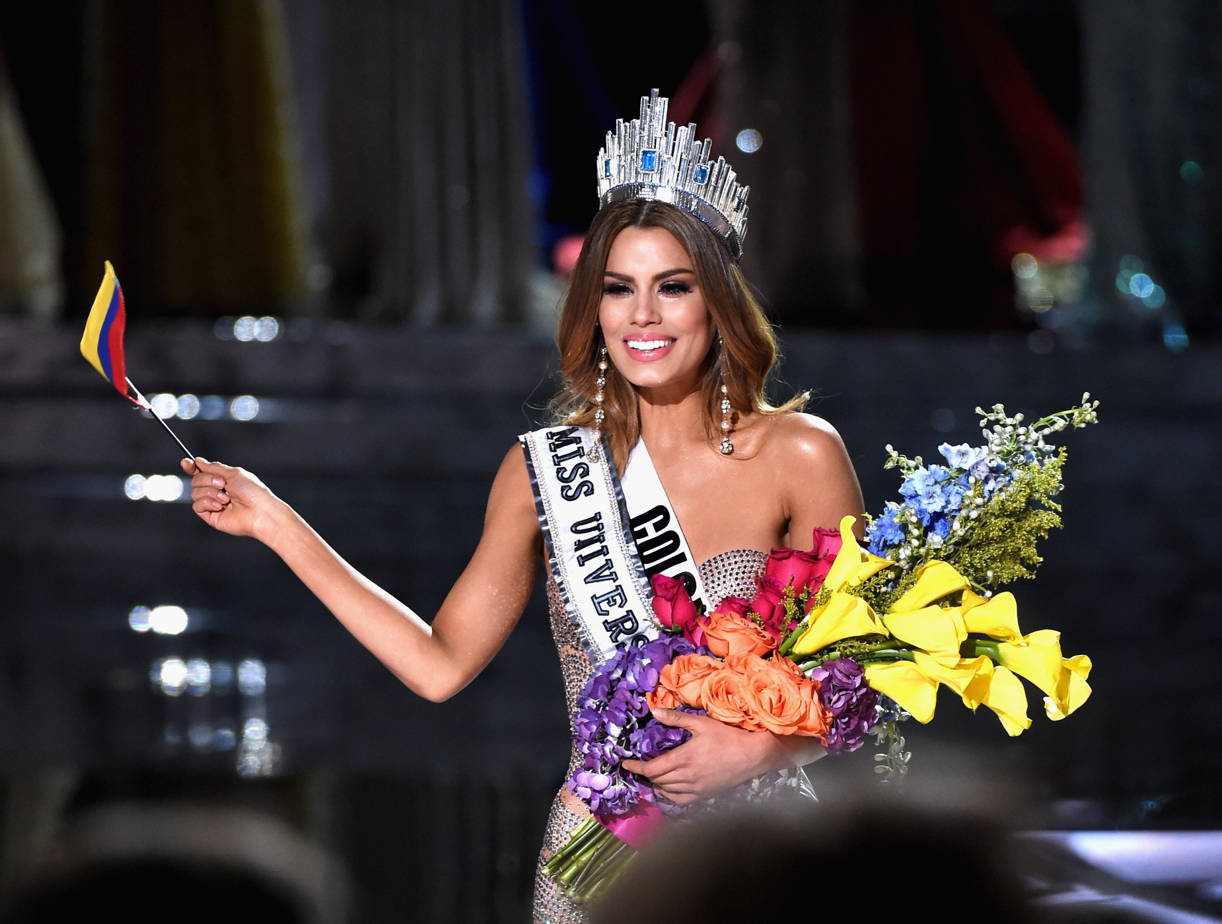 the 2015 Miss Universe Pageant at The Axis at Planet Hollywood Resort & Casino on December 20, 2015 in Las Vegas, Nevada.
