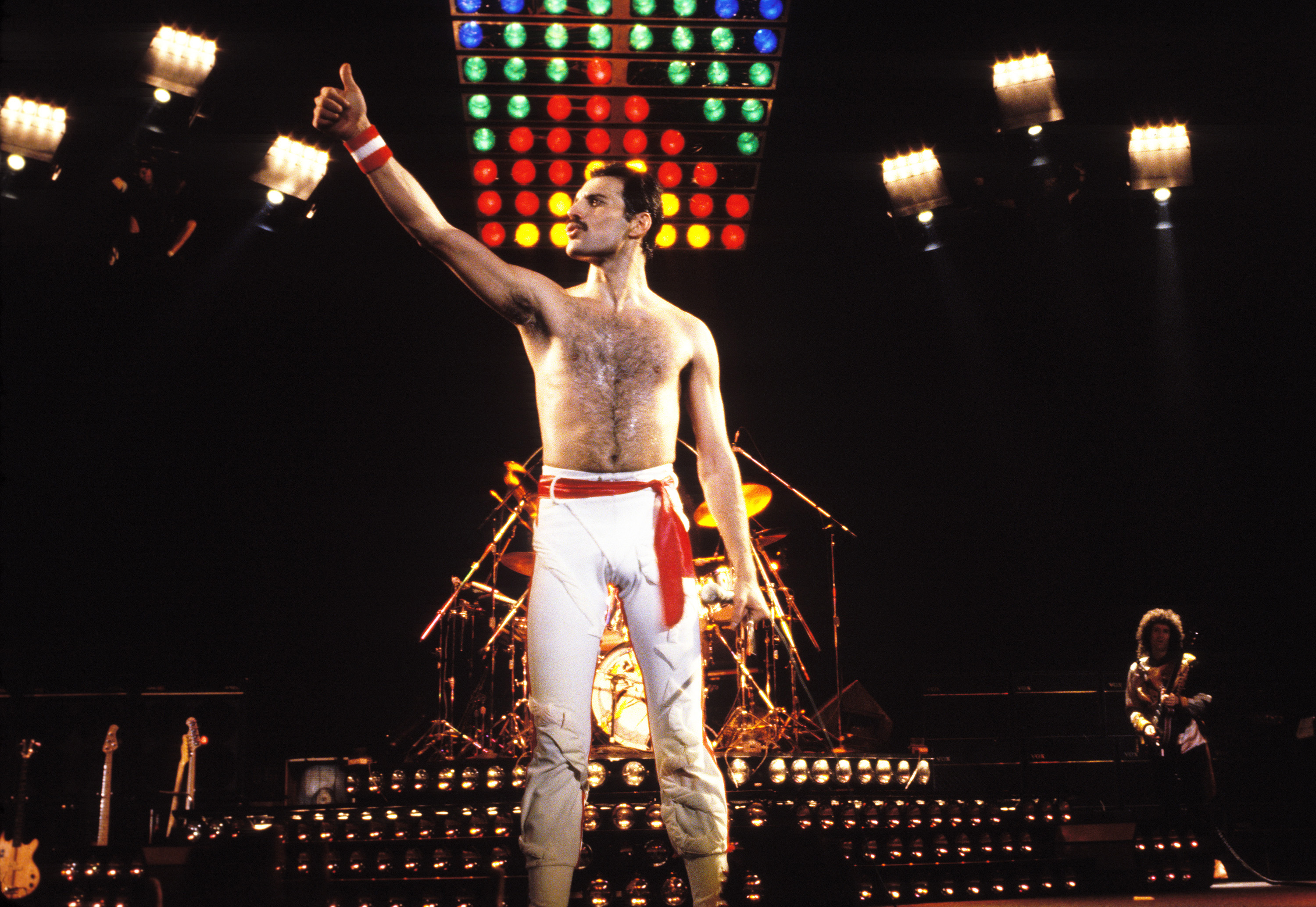 Freddie Mercury of Queen, 1982 Tour at the Various Locations in Oakland, Calif. (Steve Jennings—WireImage)
