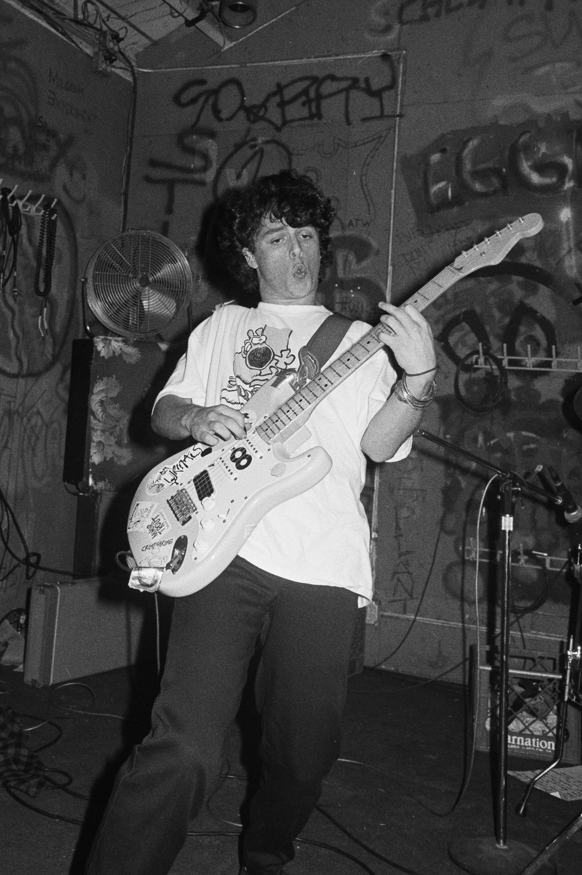 Green Day, then known as Sweet Children, perform at 924 Gilman Street on Nov. 26, 1988 in Berkeley, Calif.