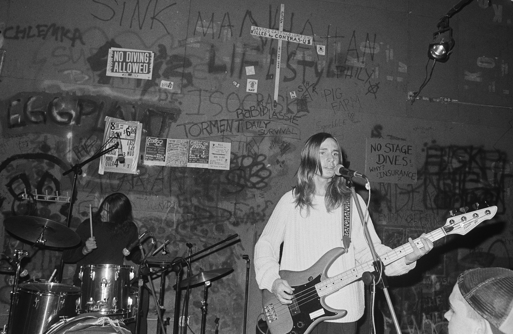 Green Day, then known as Sweet Children, perform at 924 Gilman Street on Nov. 26, 1988 in Berkeley, Calif.