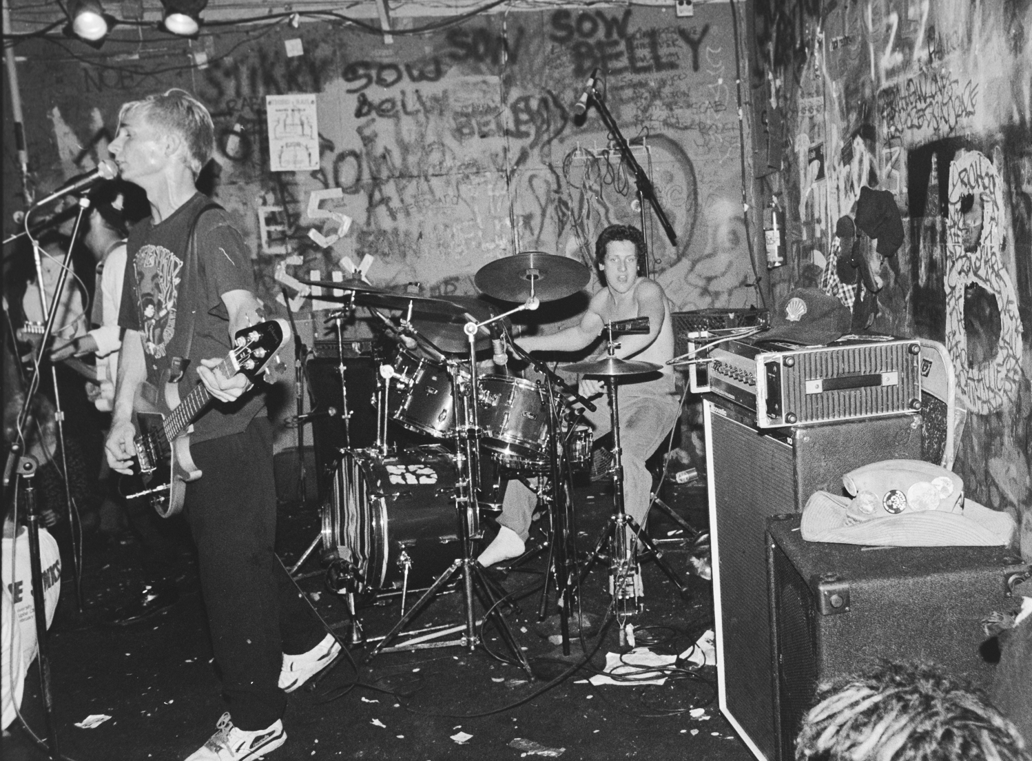 Green Day performs at 924 Gilman Street on Oct. 26, 1990 in Berkely, Calif.