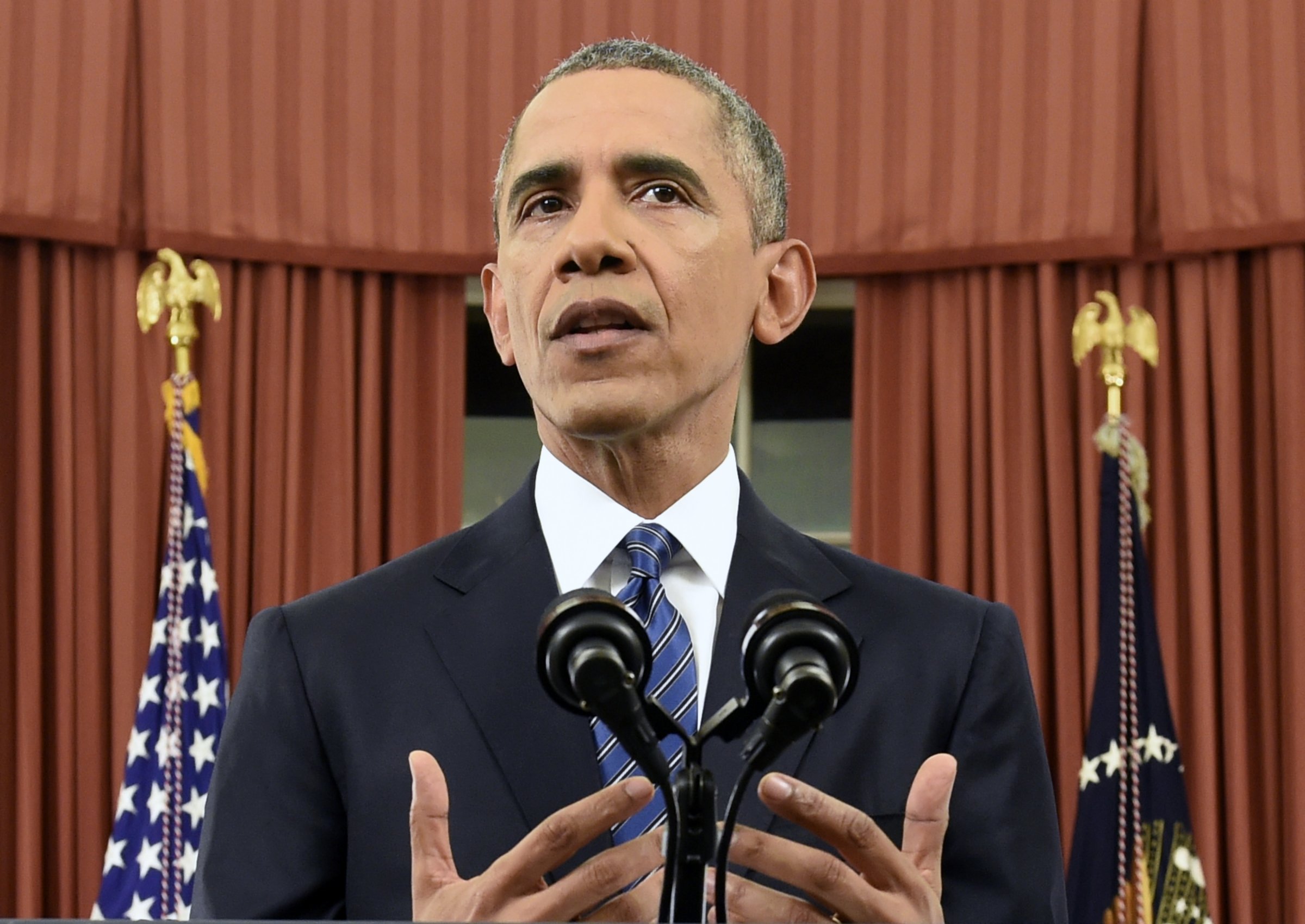 US President Barack Obama's address to the nation in Washington, DC