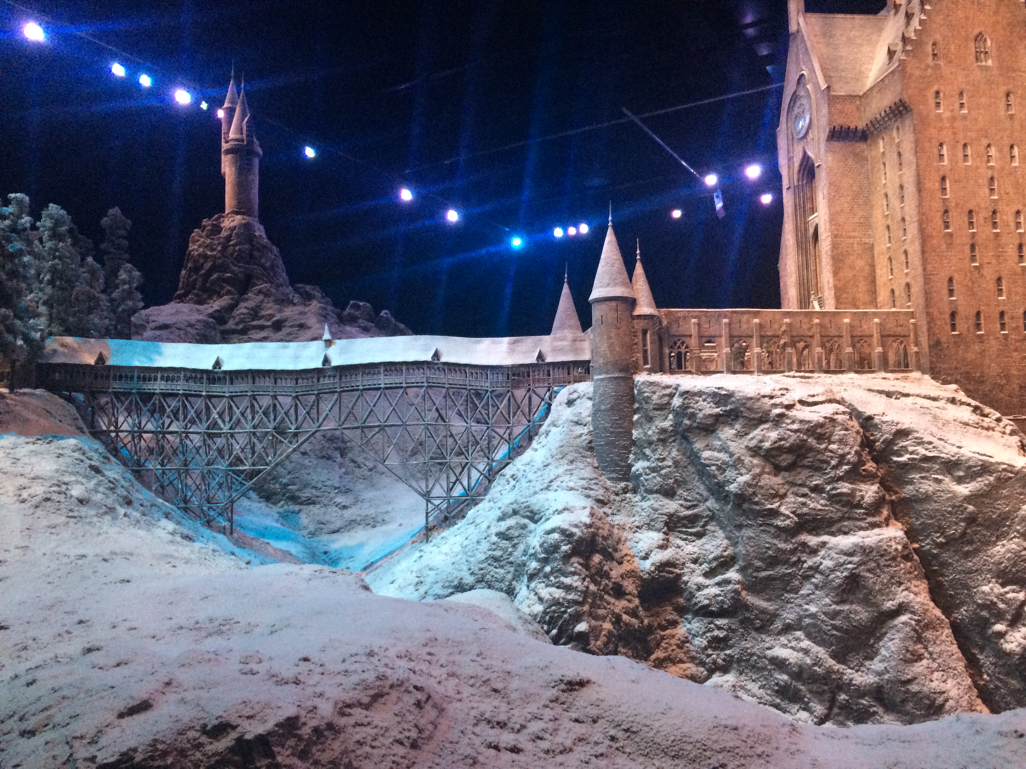 A 1:24 scale model of the Hogwarts Castle was covered with snow for the festive season at the Warner Bros Studio Tour in Watford, London. (Naina Bajekal for TIME)