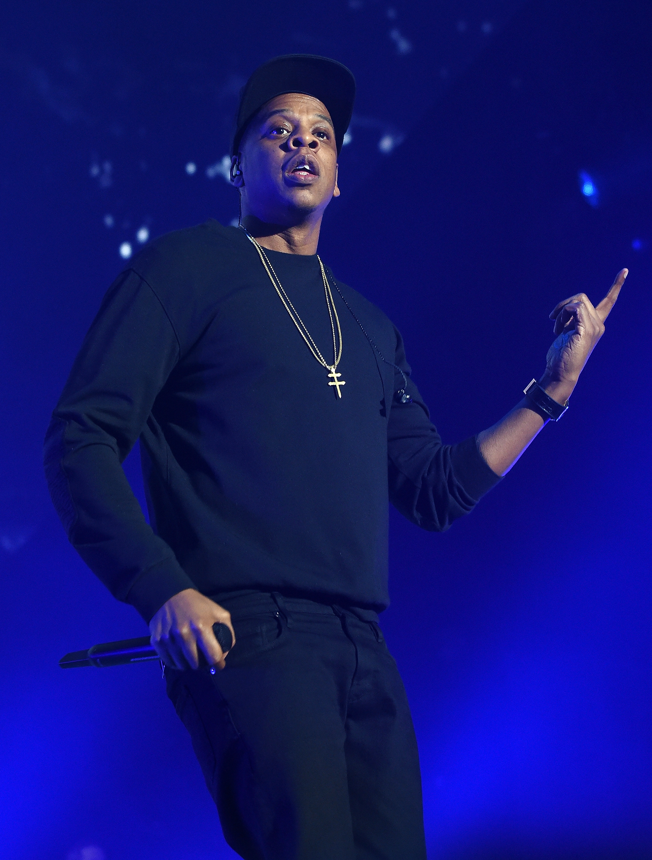 Jay-Z performs onstage during TIDAL X: 1020 Amplified by HTC in New York City on Oct. 20, 2015.