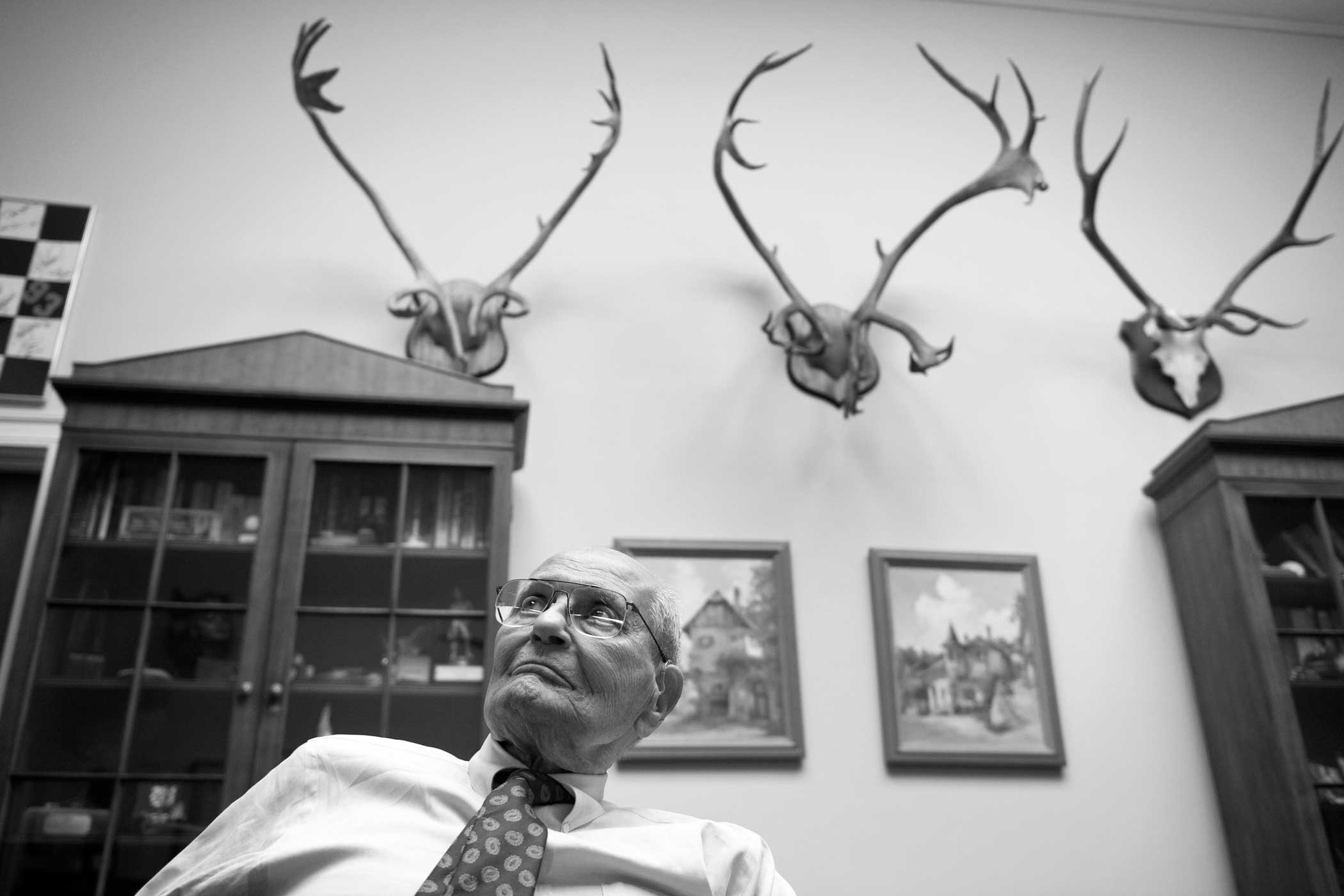 Rep. John Dingell, D-Mich., in his Rayburn office. Dingell served for more than 59 years—the longest Congressional tenure in U.S. history.