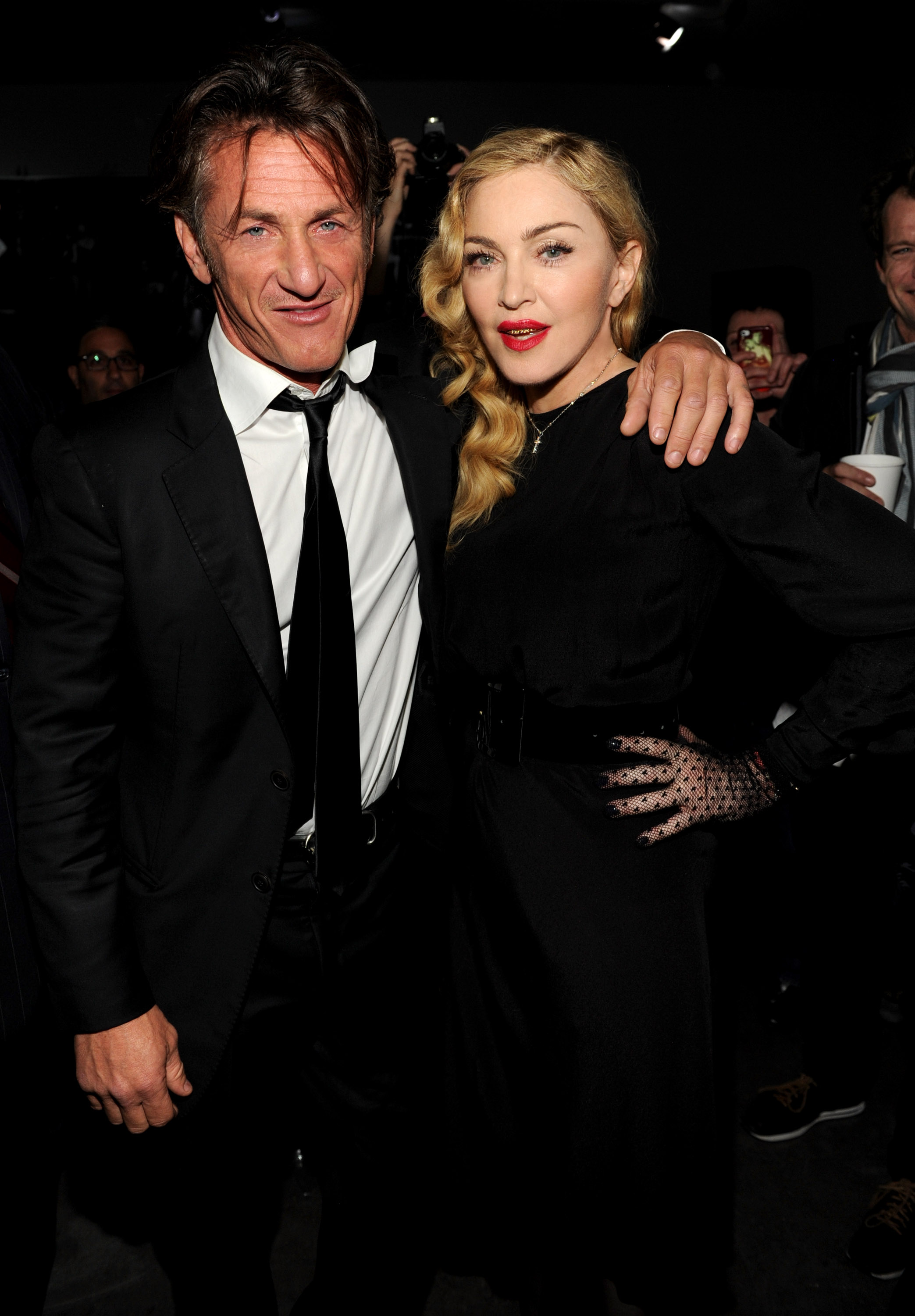 Sean Penn and Madonna at the Gagosian Gallery on Sept. 24, 2013 in New York City.