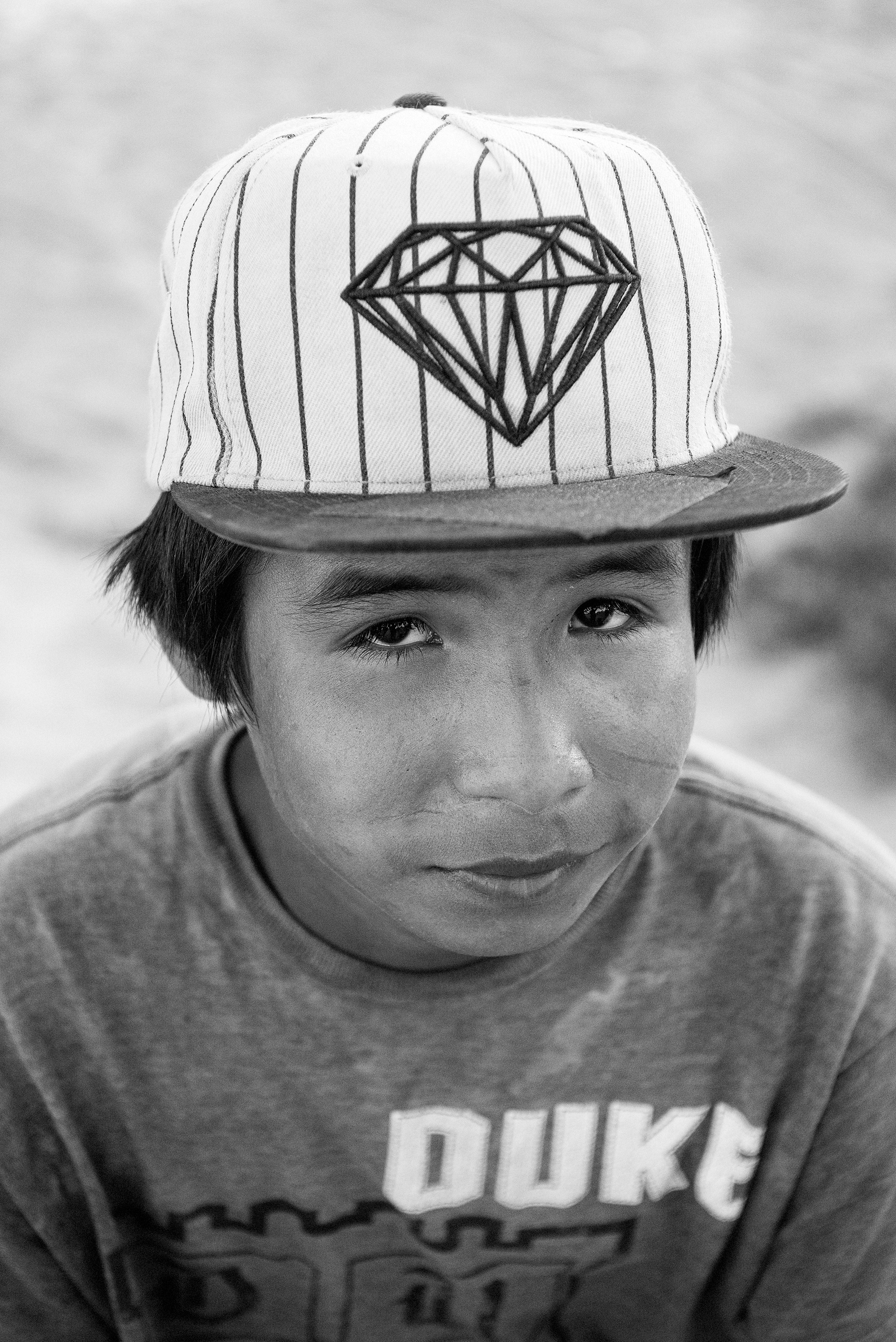 A Lakota youth is seen at the Pine Ridge Indian Reservation in S.D.