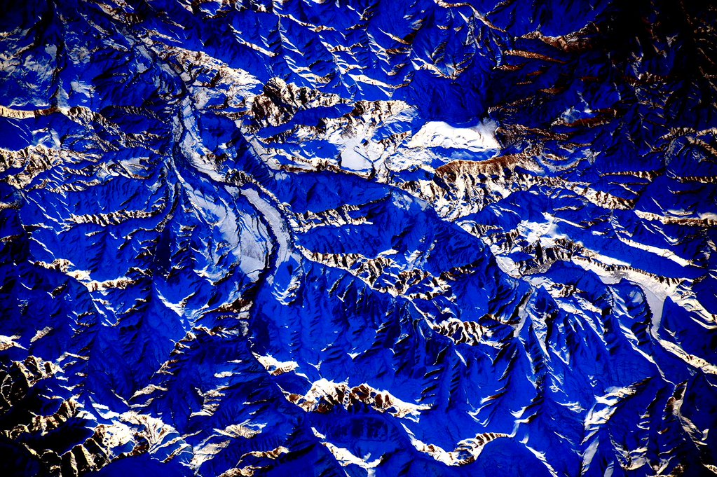#EarthArt Get over your mountains with rock and grit. #YearInSpace  - via Twitter on Dec. 16, 2015