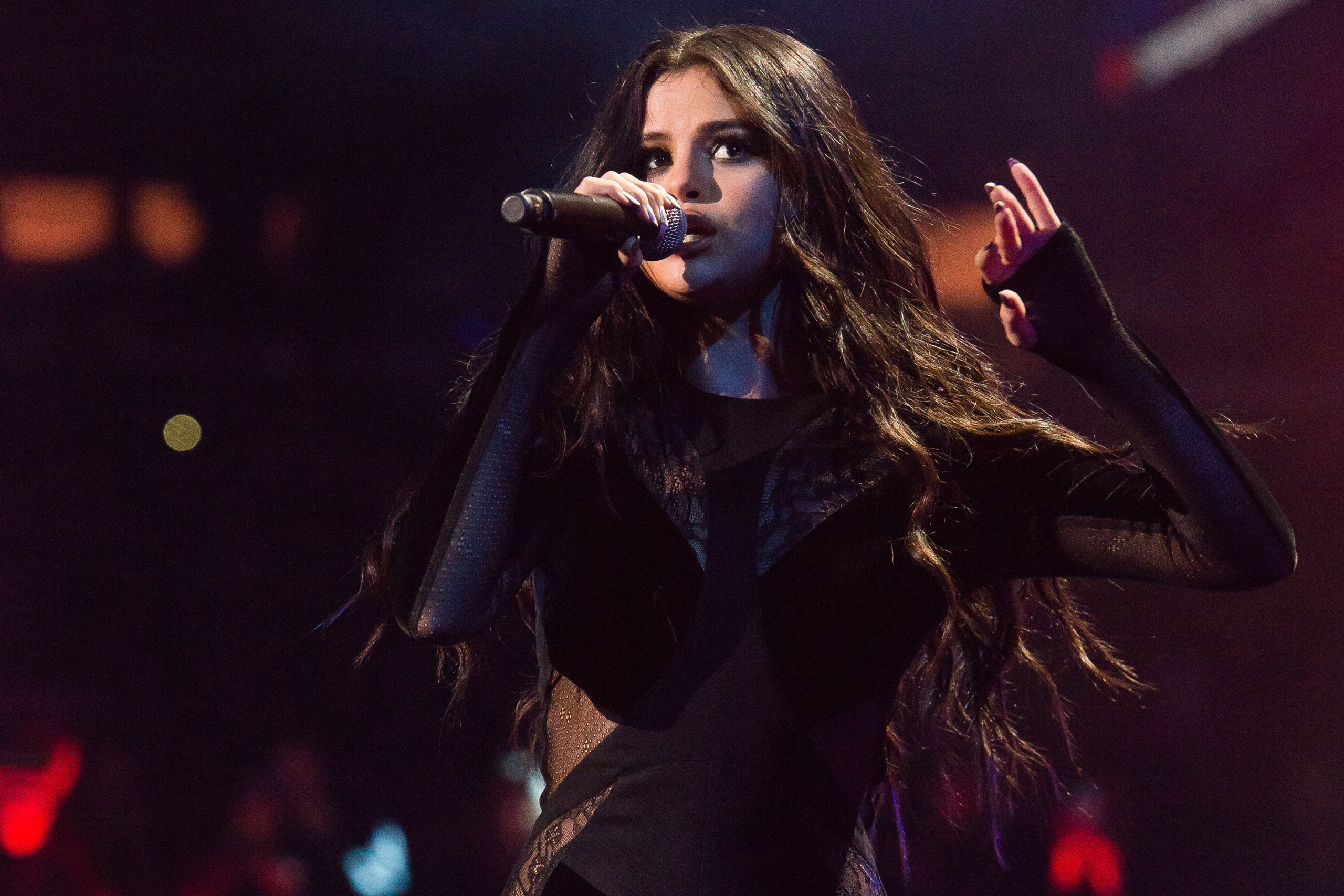 Selena Gomez performs at Z100's iHeartRadio Jingle Ball 2015 at Madison Square Garden in New York on Dec. 11, 2015. (Charles Sykes—Invision/AP)