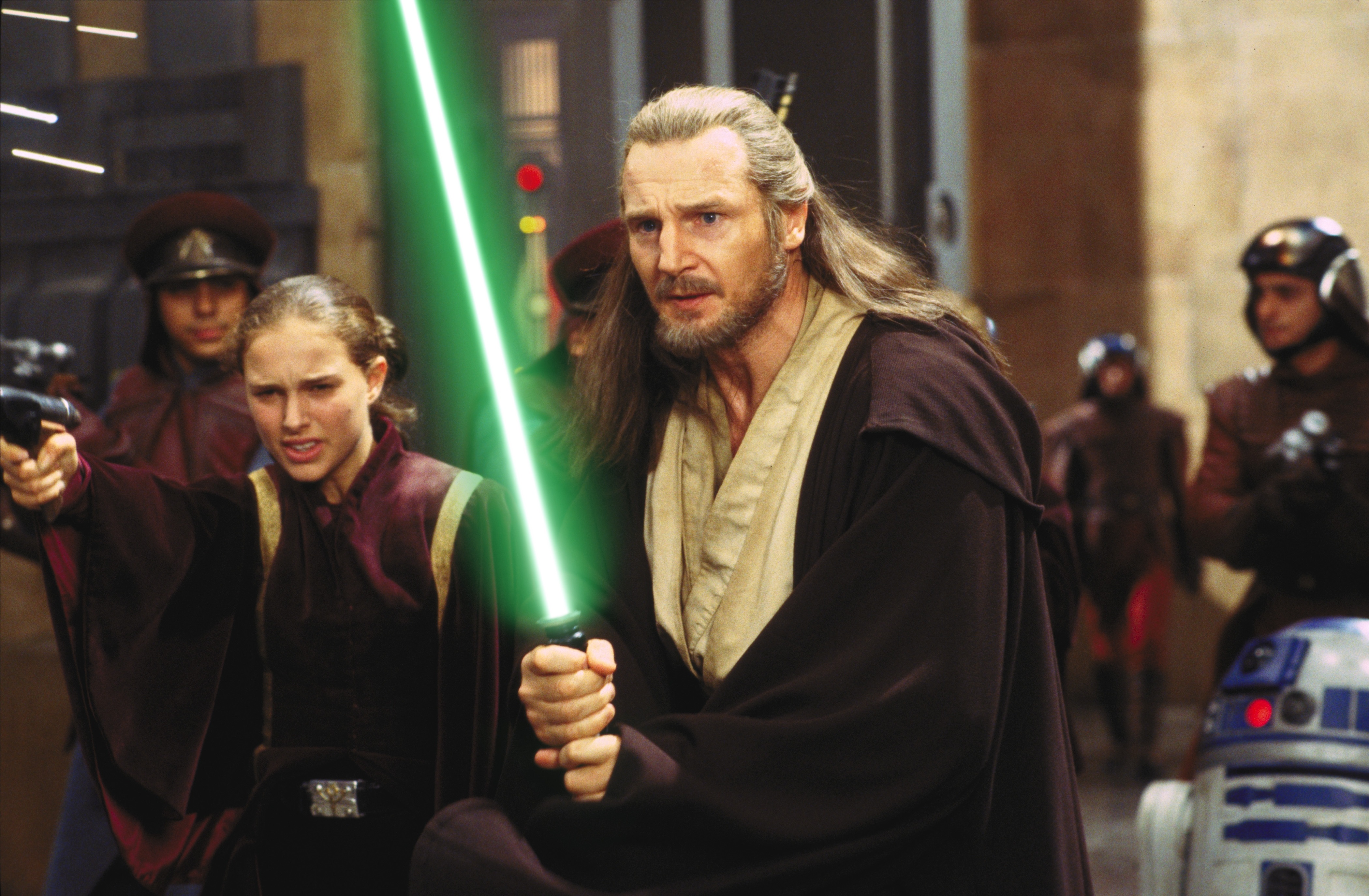 Liam Neeson and Natalie Portman in "Star Wars: Episode I - The Phantom Menace". (Twentieth Century Fox)