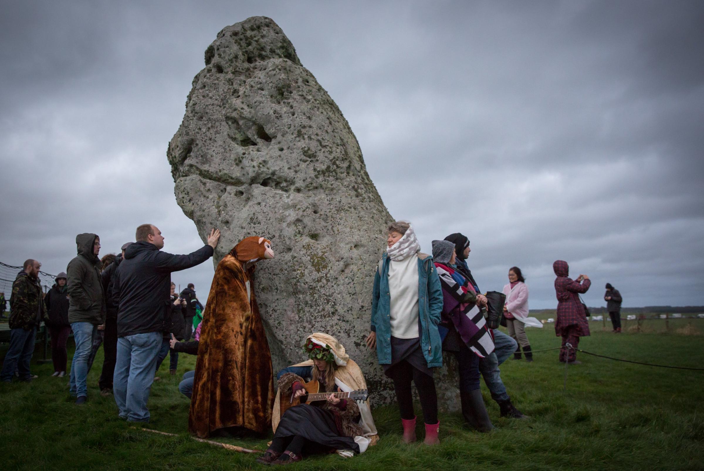 Druids Celebrate The Winter Solstice At Stonehenge