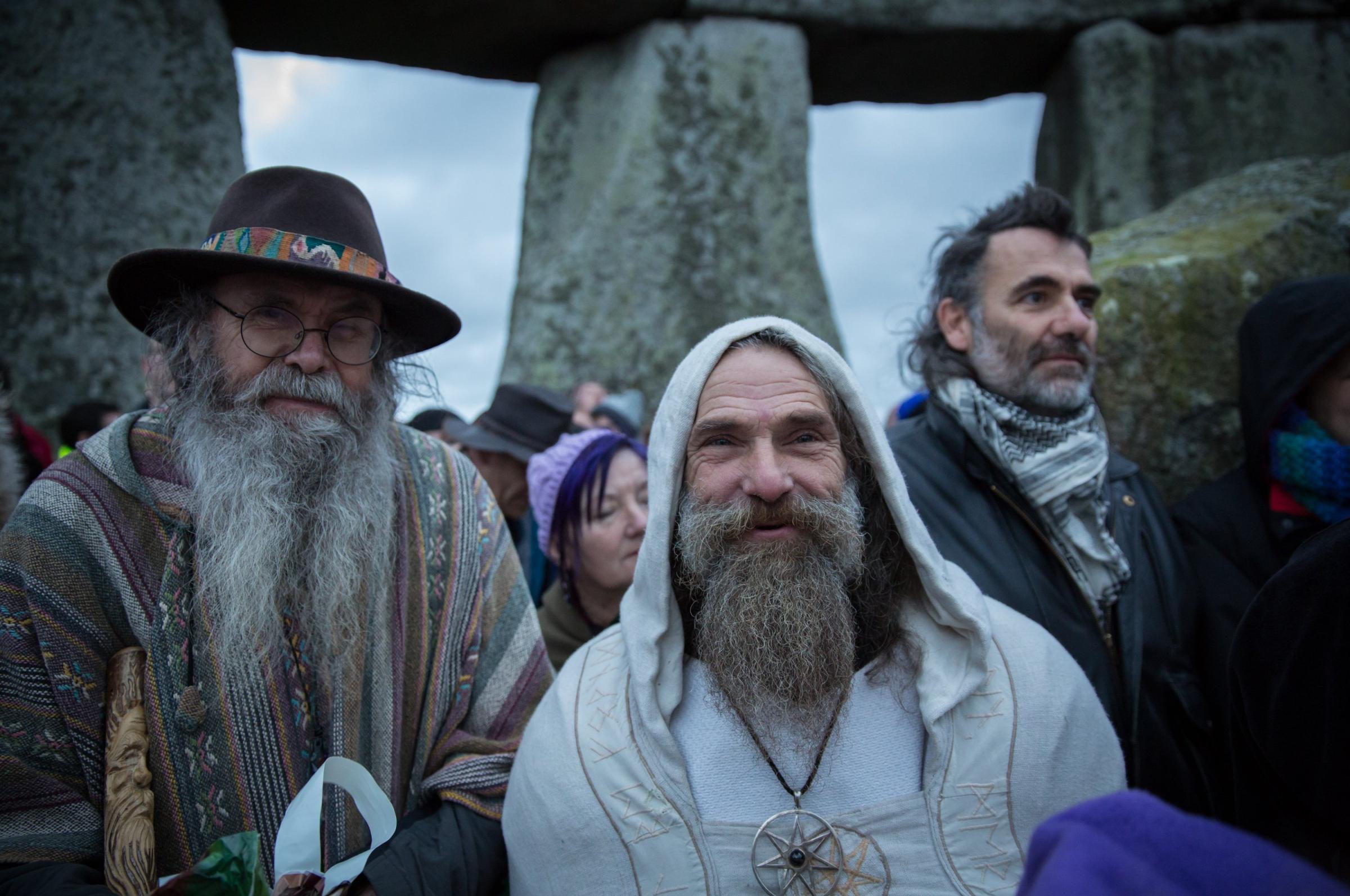 Druids Celebrate The Winter Solstice At Stonehenge