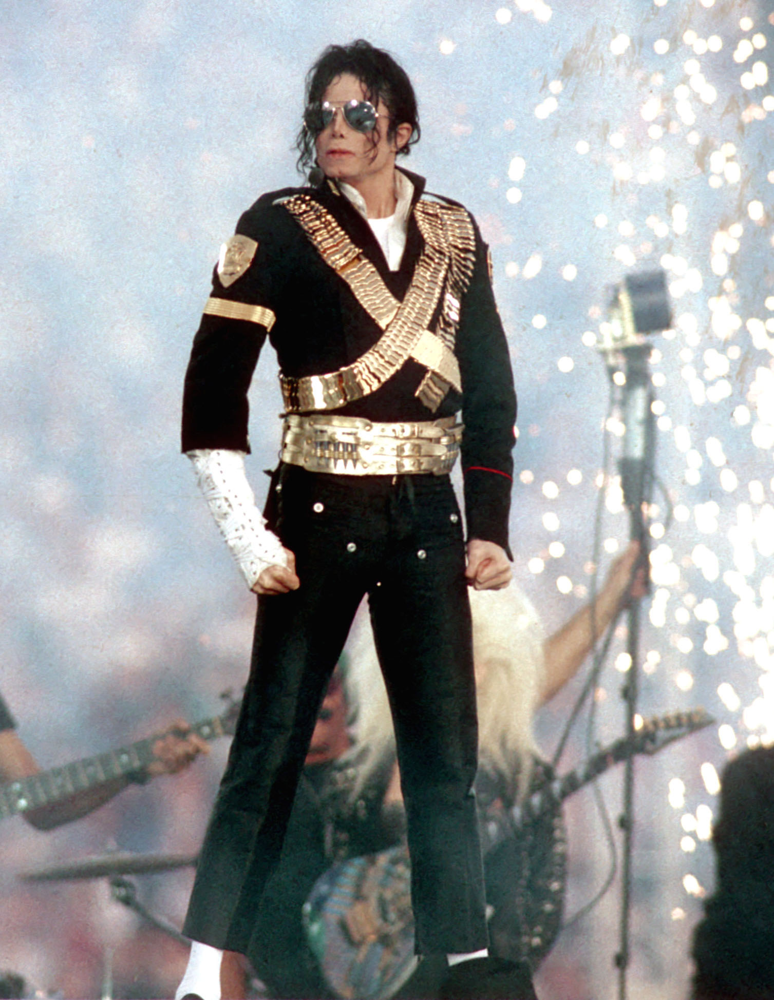 Michael Jackson performs during Super Bowl XXVII on Jan. 31, 1993 in Pasadena, Calif.