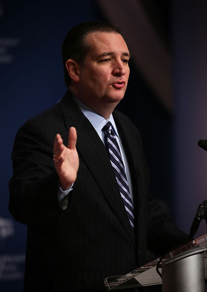 Republican presidential candidate Sen. Ted Cruz (R-TX) addresses the Republican Jewish Coalition at the Ronald Reagan Building and International Trade Center December 3, 2015 in Washington, DC.