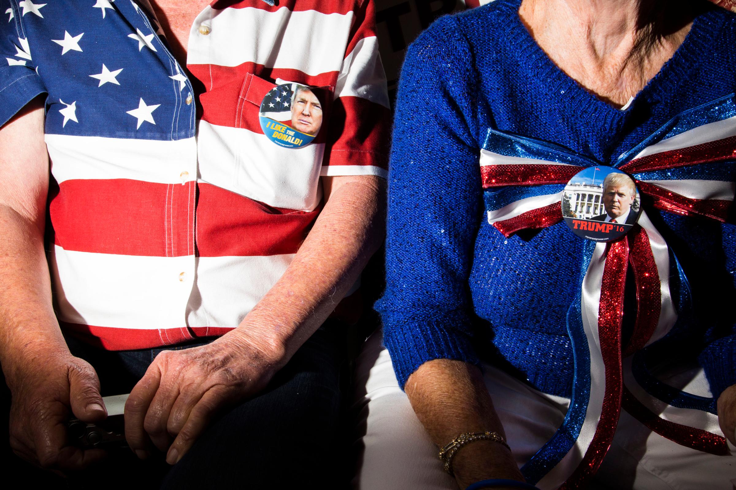 Supporters of Republican presidential candidate Donald Trump at a rally in Sarasota, Fla. Nov. 28, 2015.