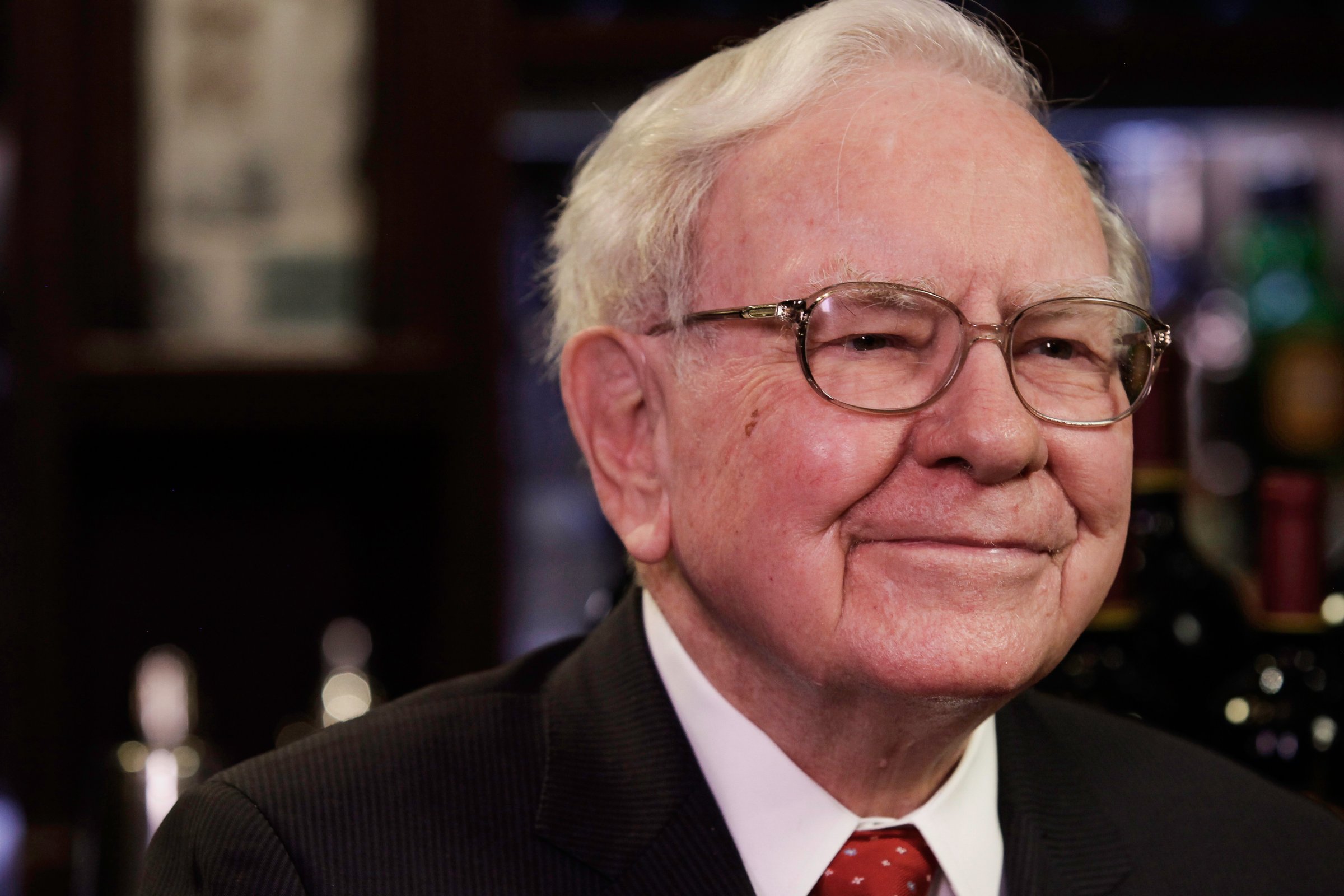 Warren Buffett, chairman and chief executive officer of Berkshire Hathaway Inc., during an interview in New York City on Sept. 8, 2015.