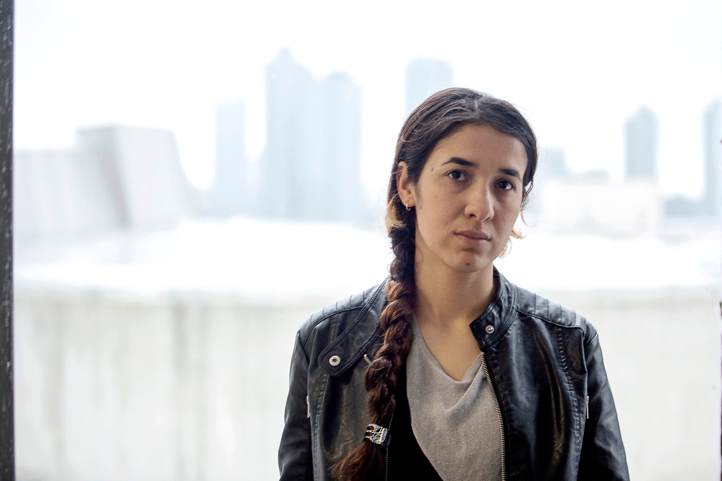 Nadia, a young Iraqi Yazidi who was abducted into slavery by members of ISIS, is photographed in the U.S.