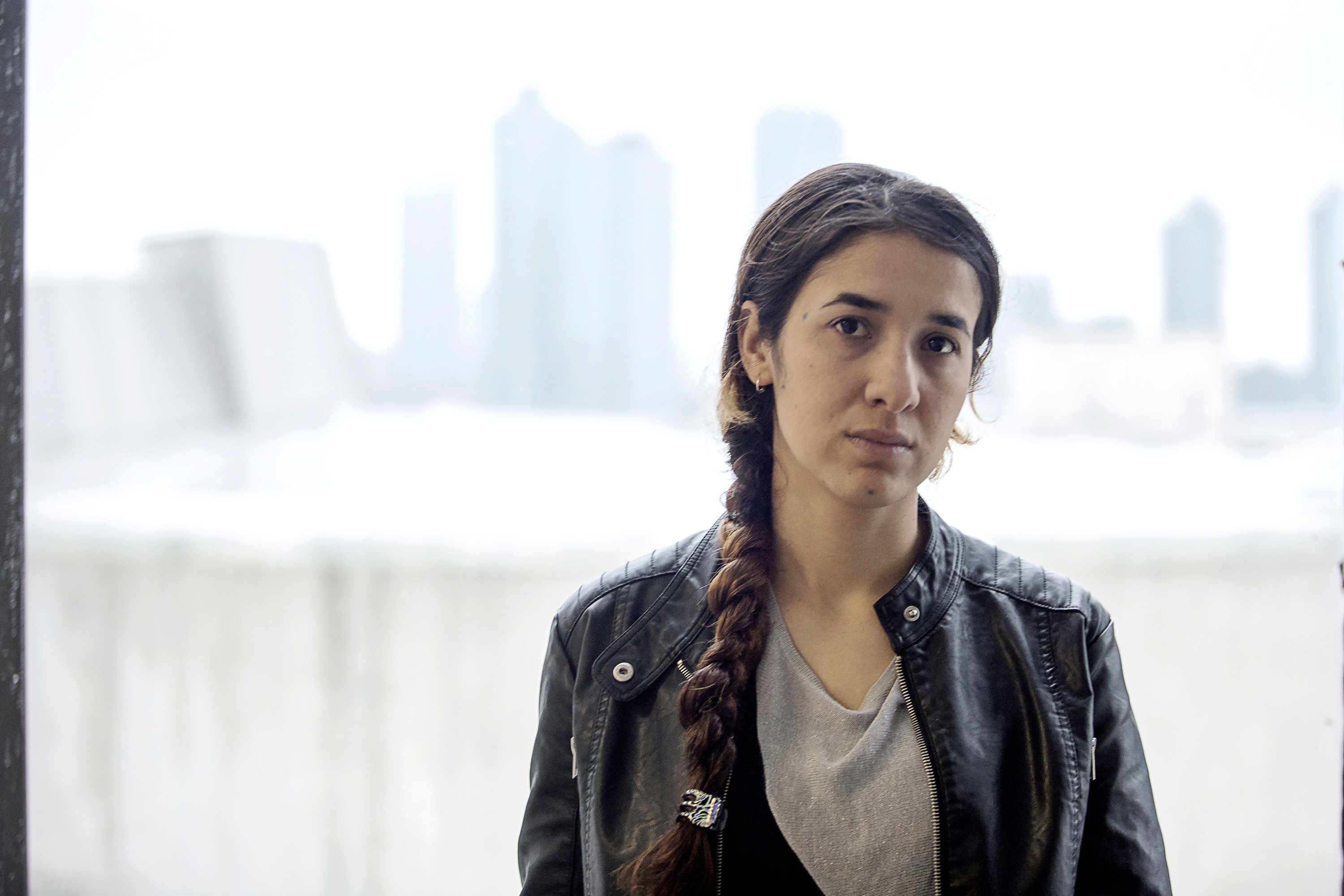 Nadia, a young Iraqi Yezidi who was abducted into slavery by members of ISIS, is photographed in the U.S. (Kirsten Luce for TIME)
