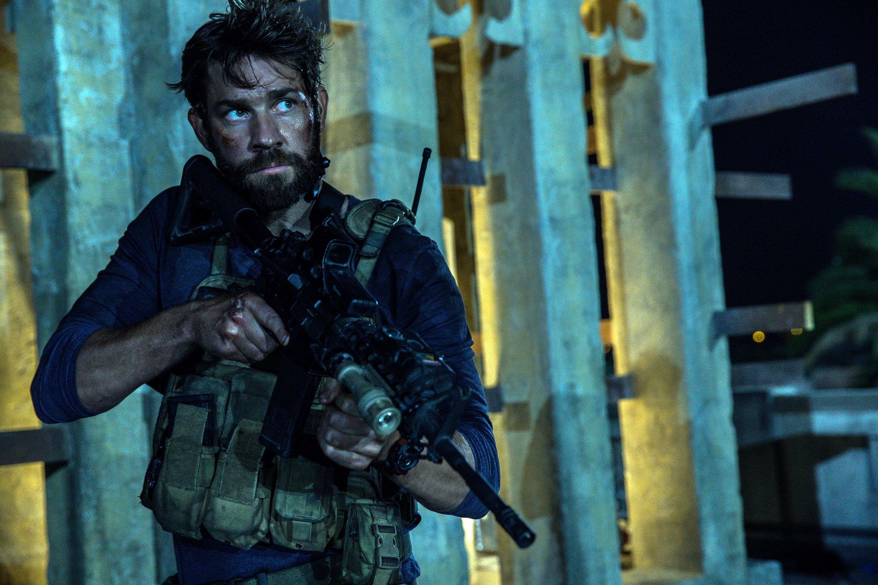 John Krasinski as Jack Silva in <i>13 Hours: The Secret Soldiers of Benghazi</i>. (Christian Black—Paramount Pictures/AP)
