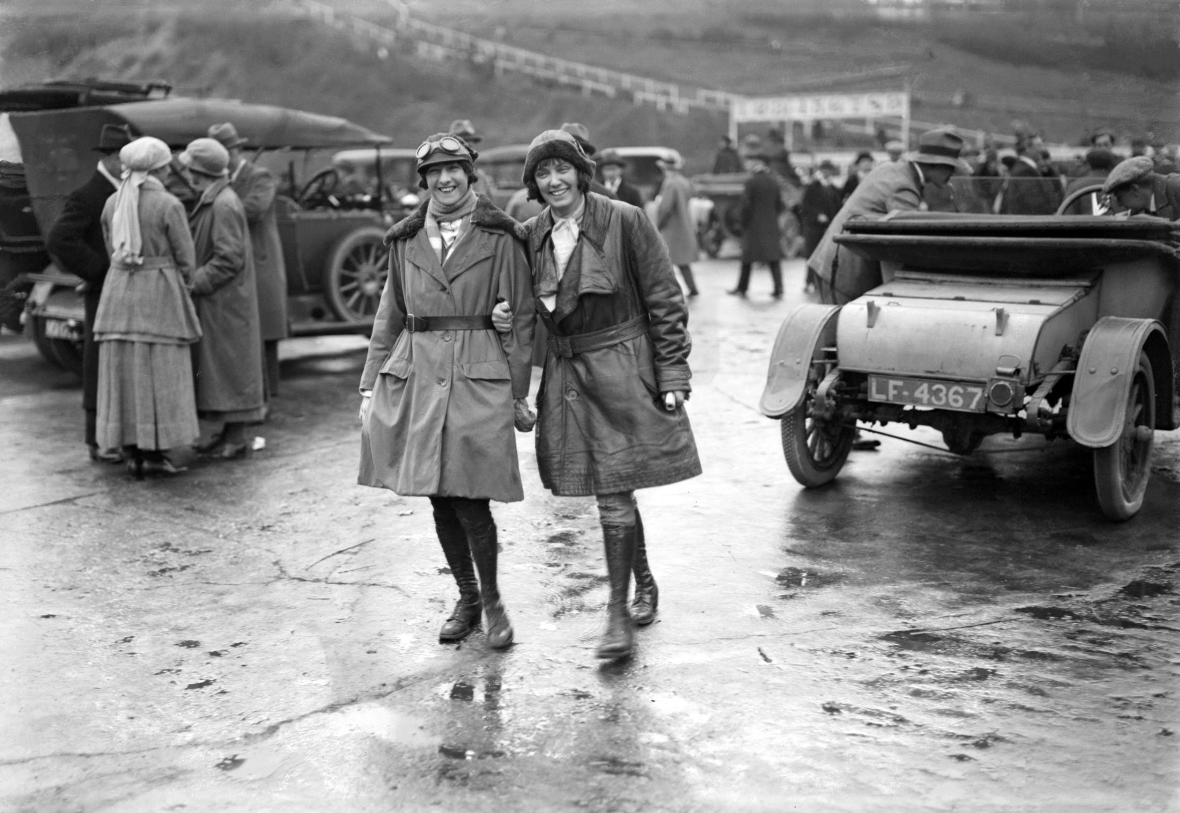 Brooklands racetrack, England 1920s