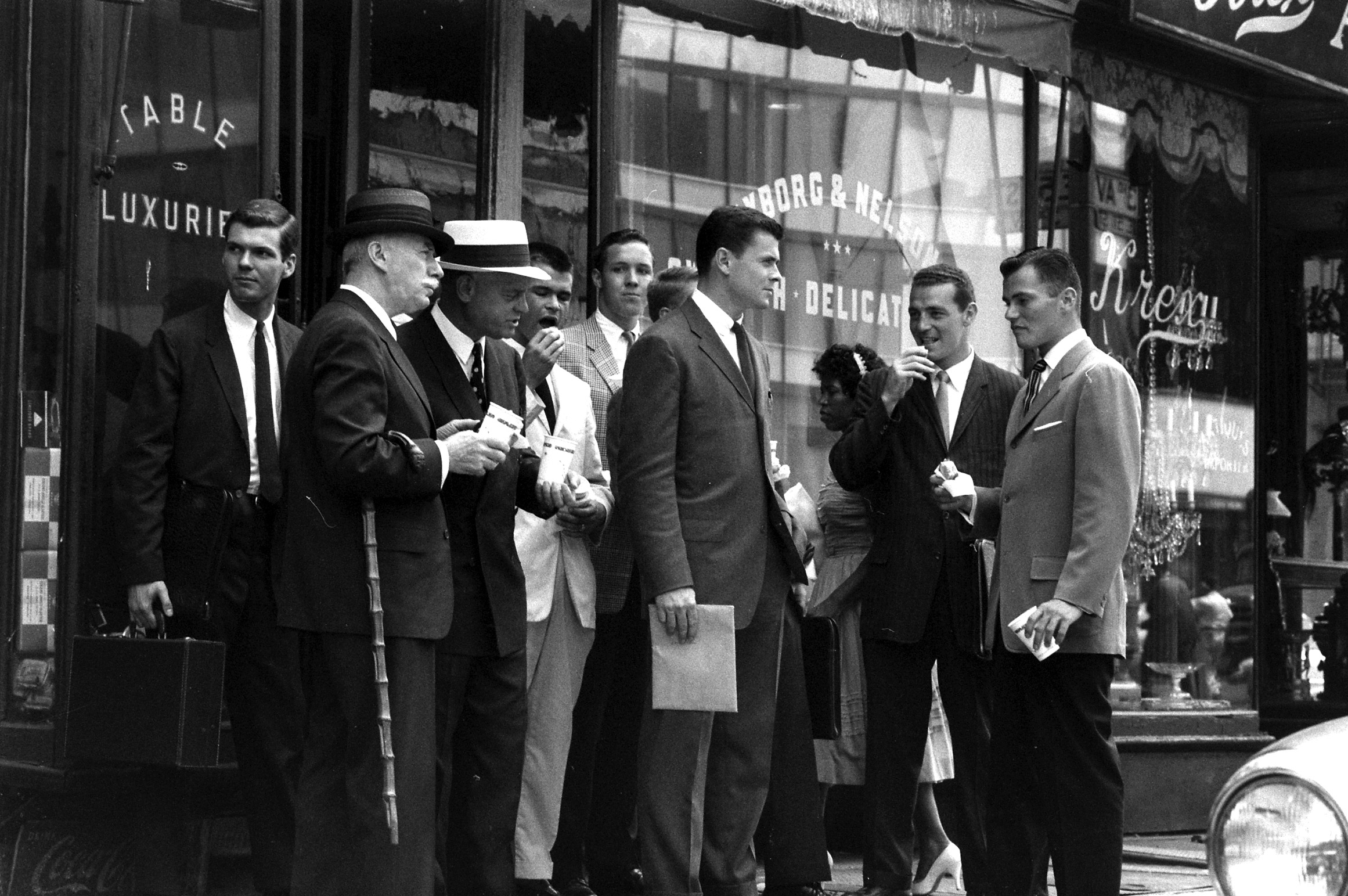 Agent John Harkrider recruits male models in 1961