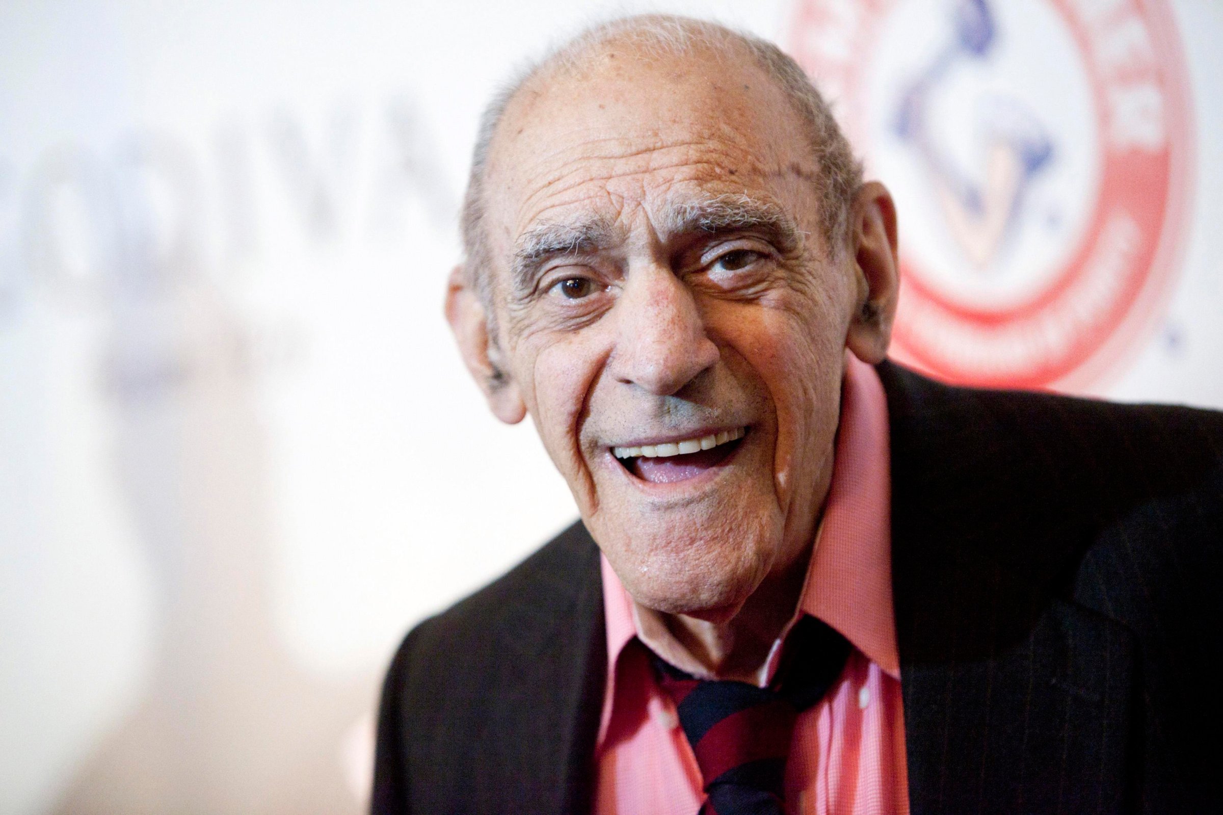 Actor Abe Vigoda smiles as he attends the Friars Club Roast of Betty White in New York in this file photo
