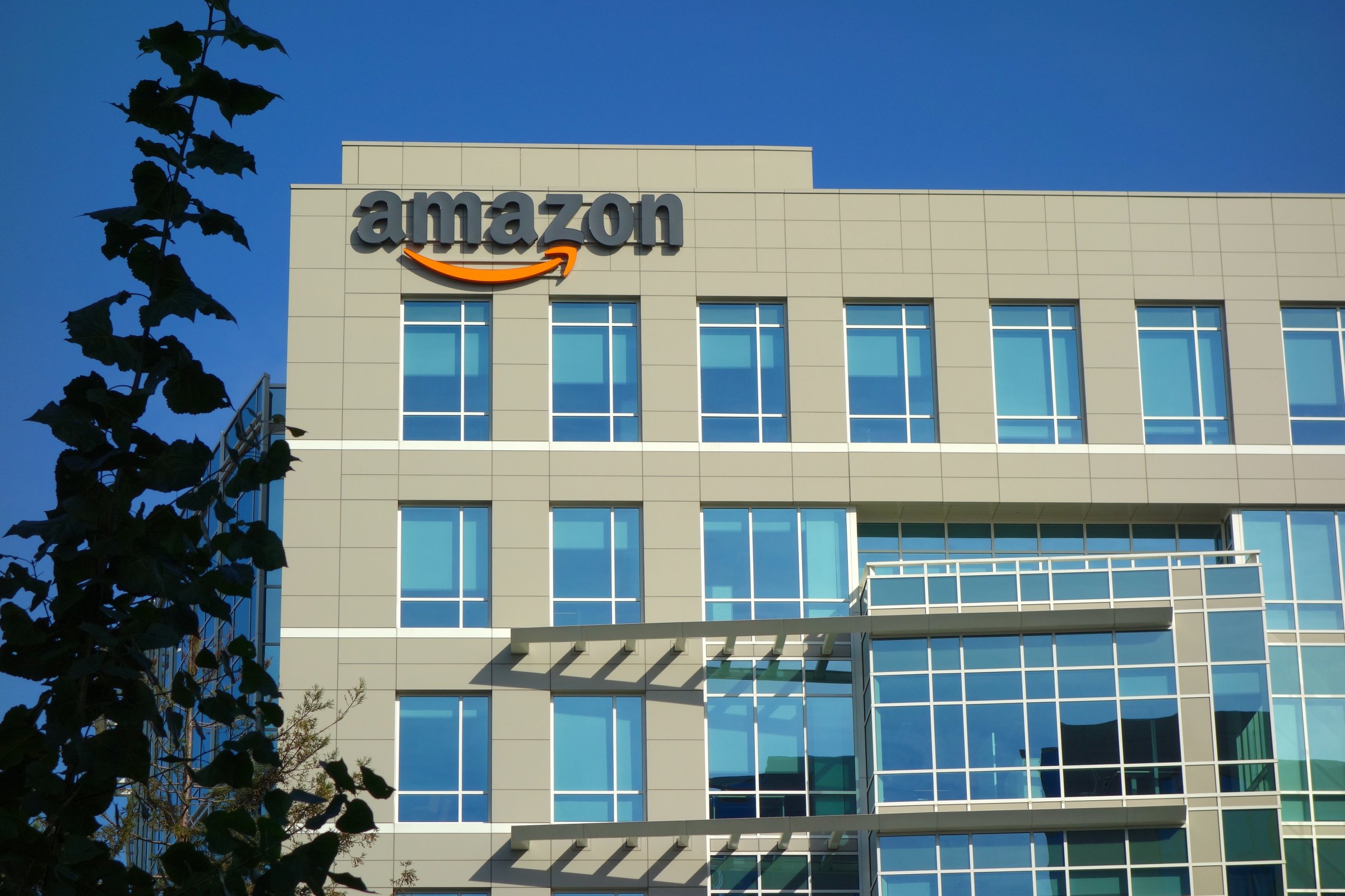 Amazon corporate office building in Sunnyvale, California.