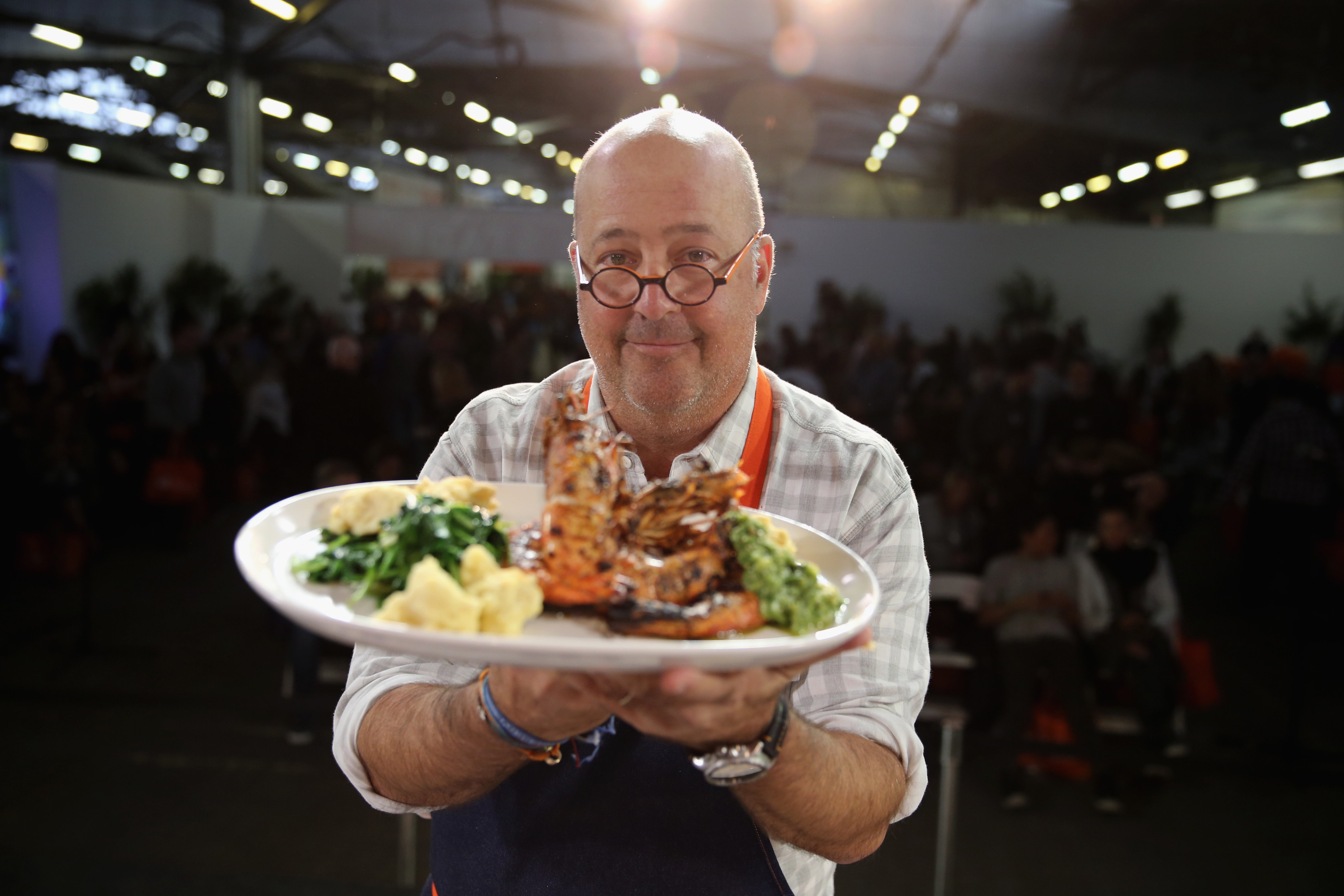 Andrew Zimmern at New York City Wine &amp; Food Festival in New York City on Oct. 18, 2015. (Neilson Barnard—Getty Images for NYCWFF)