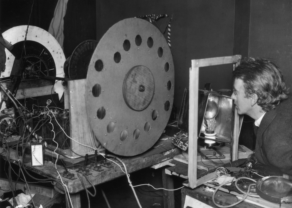 The original television model, invented by the Scottish television pioneer John Logie Baird, (1888 - 1946). (Hulton Archive / Getty Images)