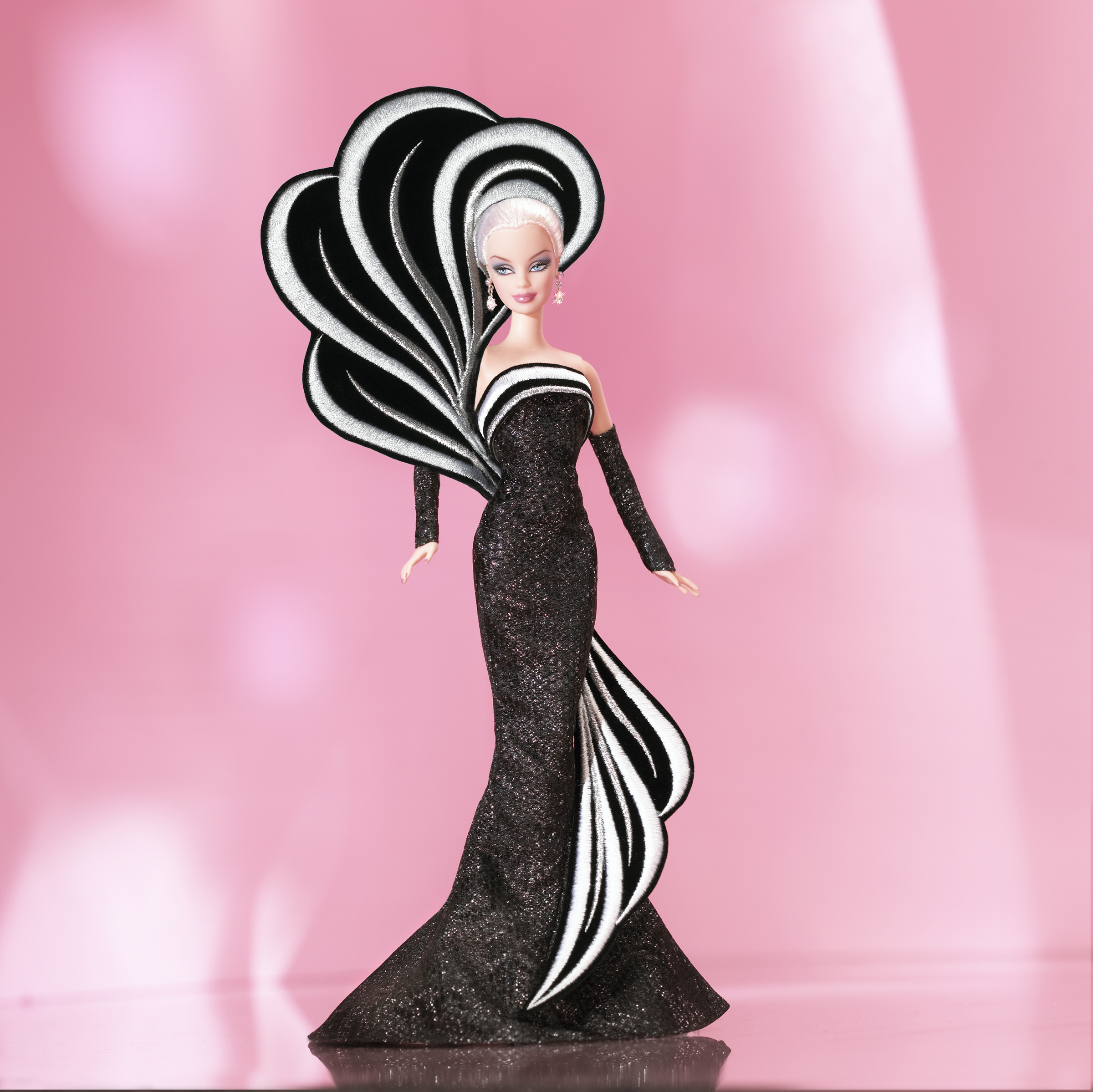 The 45th Anniversary Barbie Doll by Bob Mackie, released in 2004.
