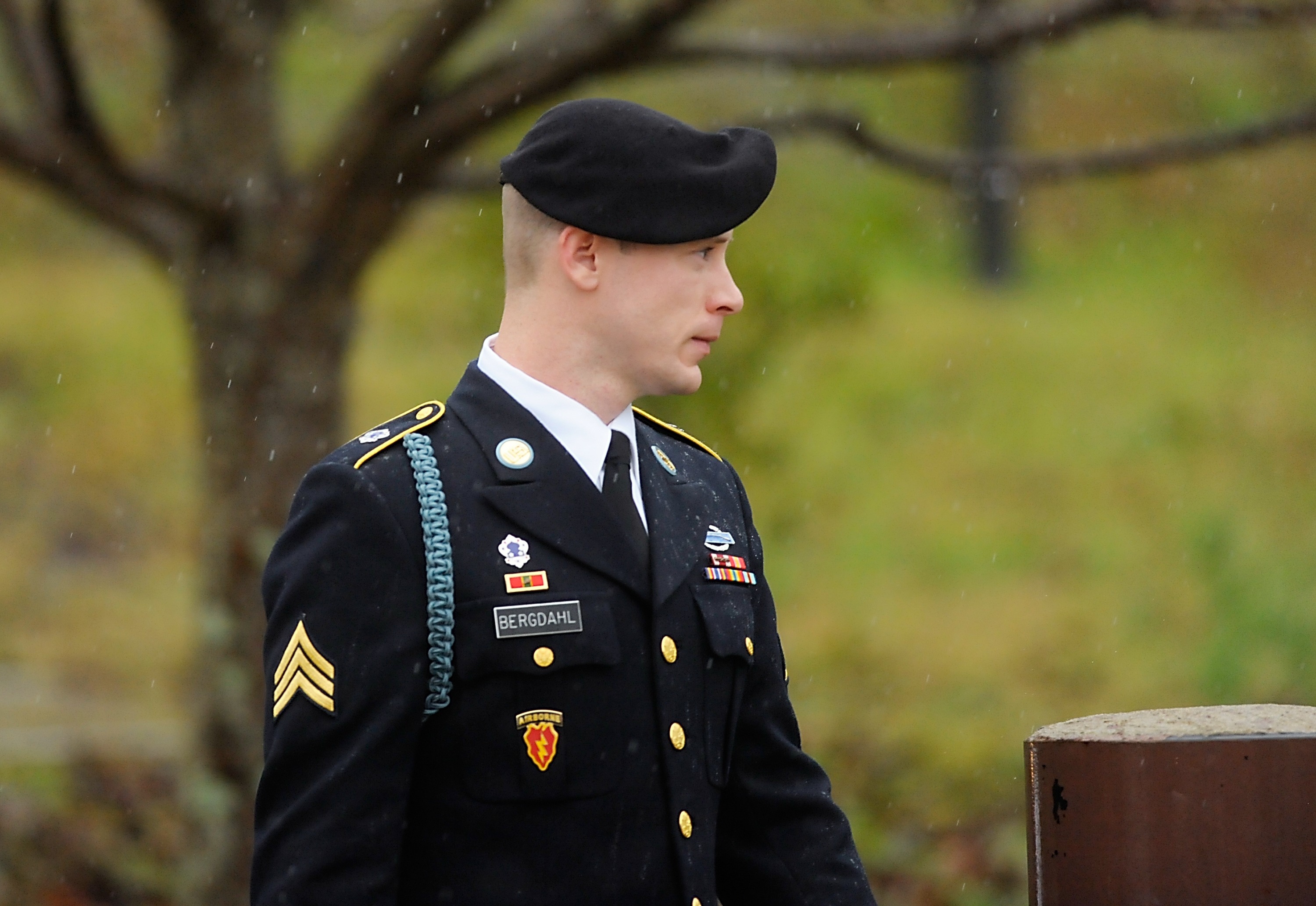 Army Sgt. Bowe Bergdahl leaves his arraignment in Fort Bragg on Dec. 22, 2015. (Sara D. Davis—Getty Images)
