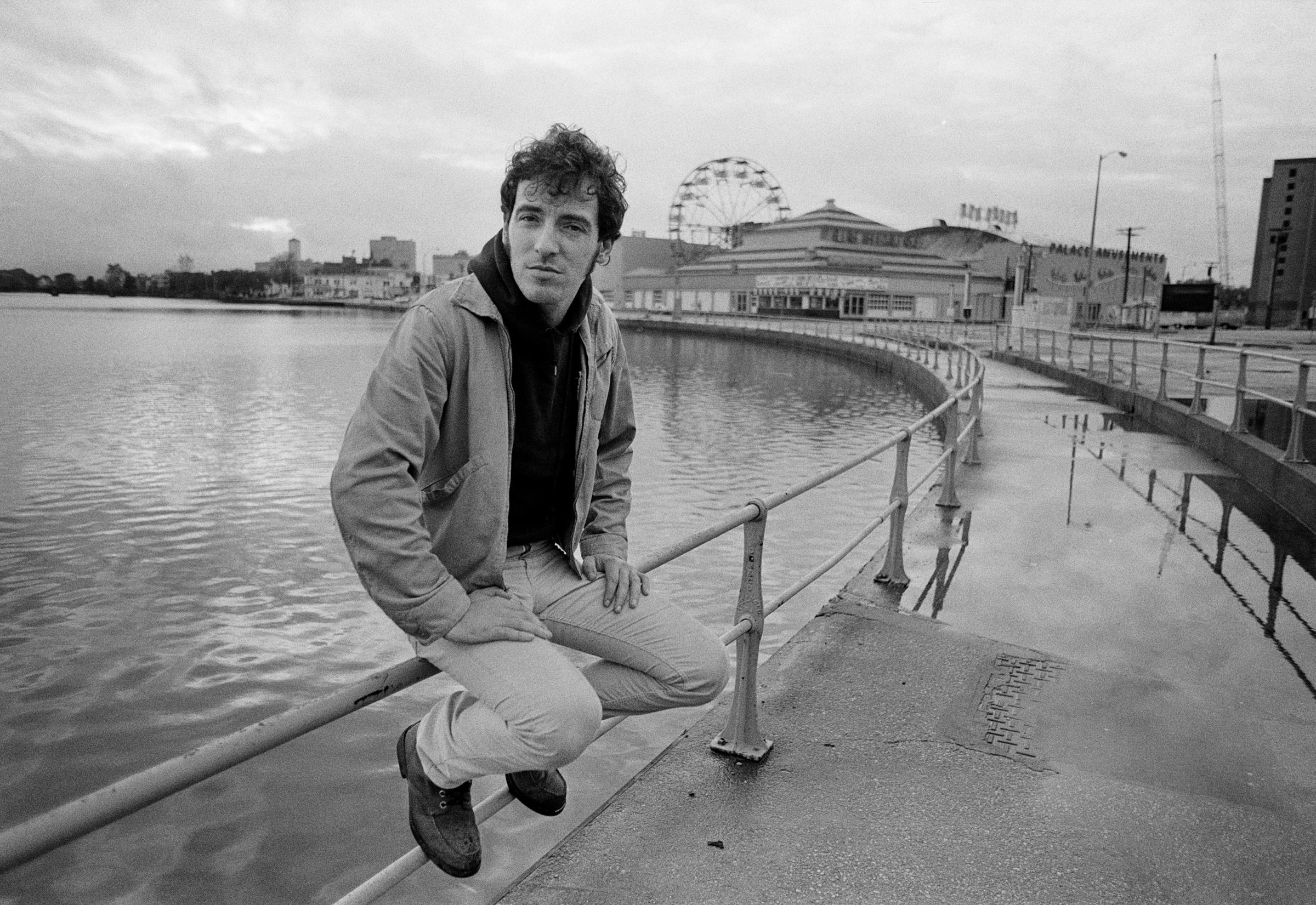 Bruce Springsteen is seen near Wesley Lake in Asbury Park, N.J. in 1979.