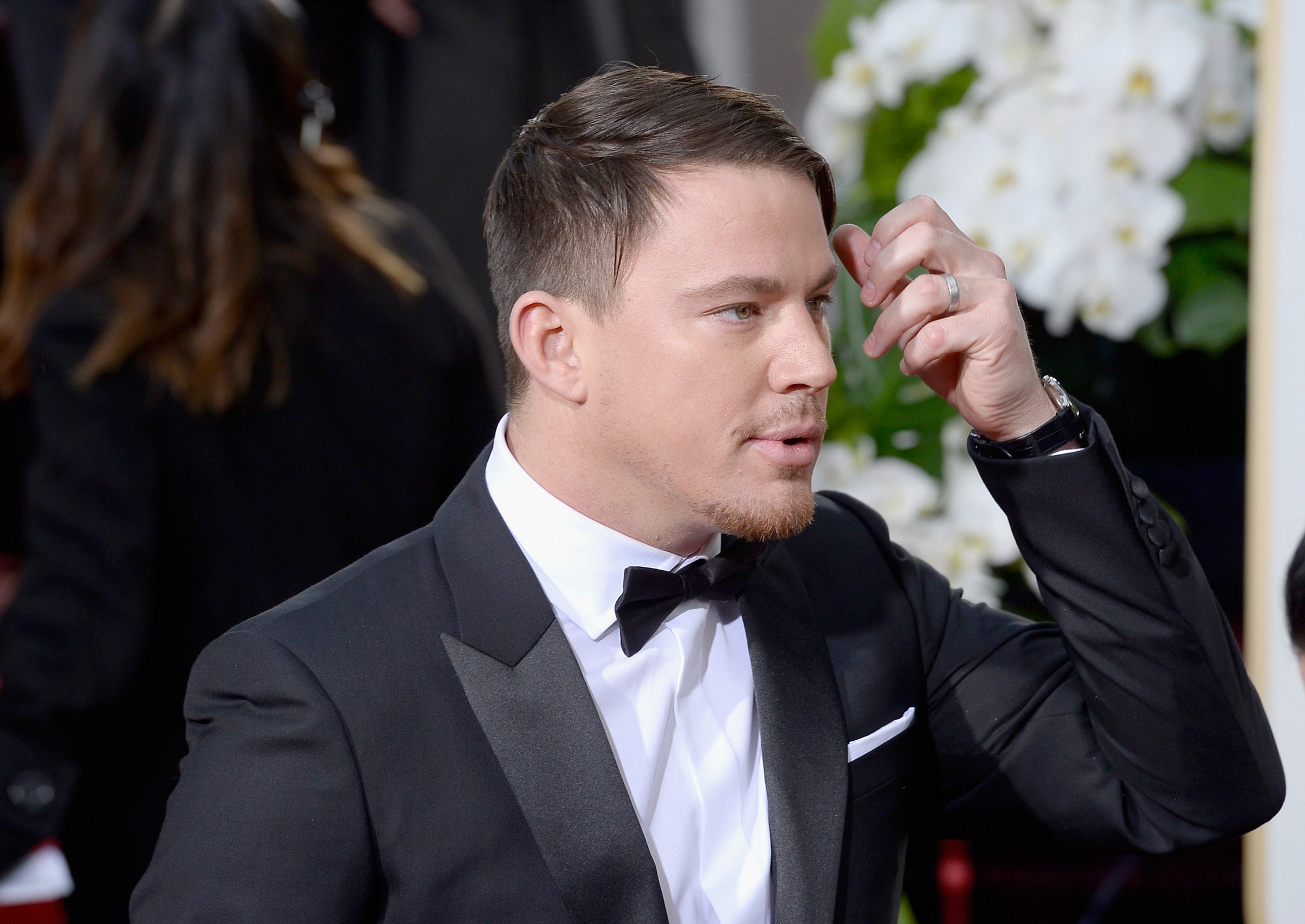 Channing Tatum arrives to the 73rd Annual Golden Globe Awards on Jan. 10, 2016 in Los Angeles.