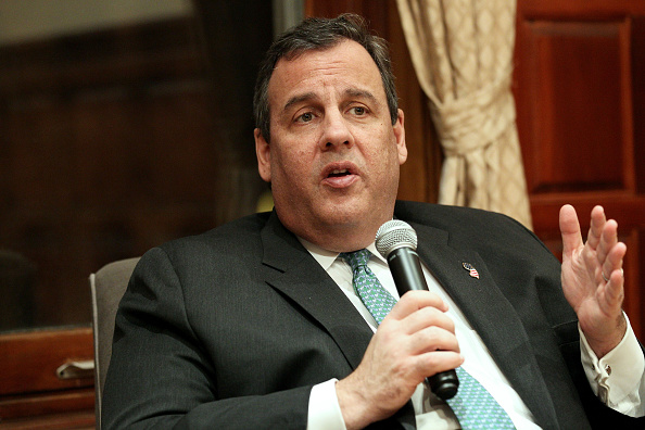 New Jersey Governor Chris Christie in conversation with Rabbi Shmuley at The World Values Network on January 7, 2016 in New York City.