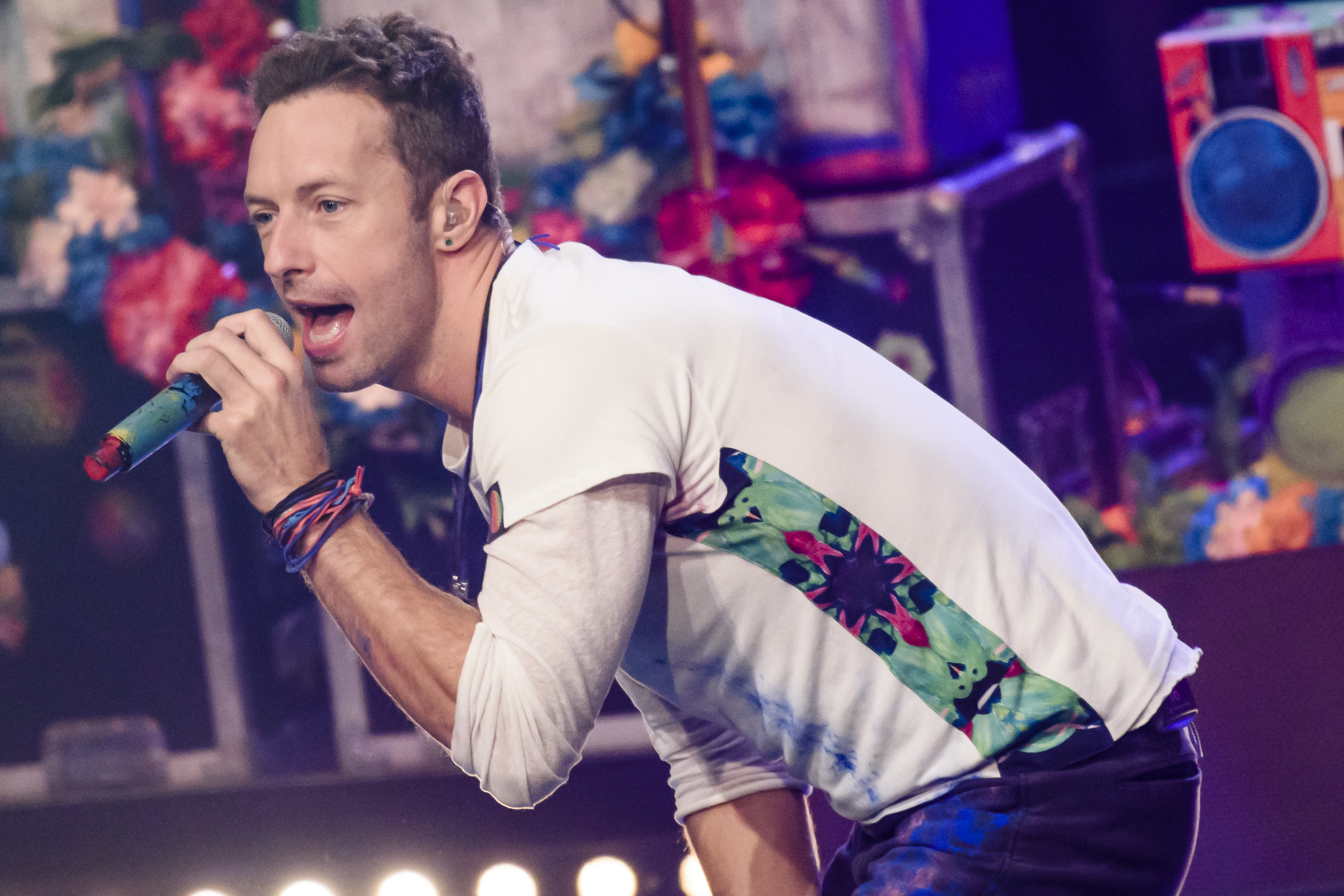 Chris Martin attends 'The Voice Of Germany - Finals' on December 17, 2015 in Berlin, Germany.