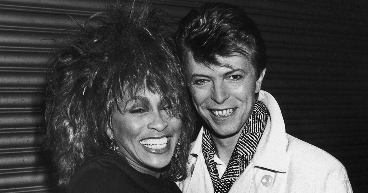 Tina Turner with David Bowie in 1985.