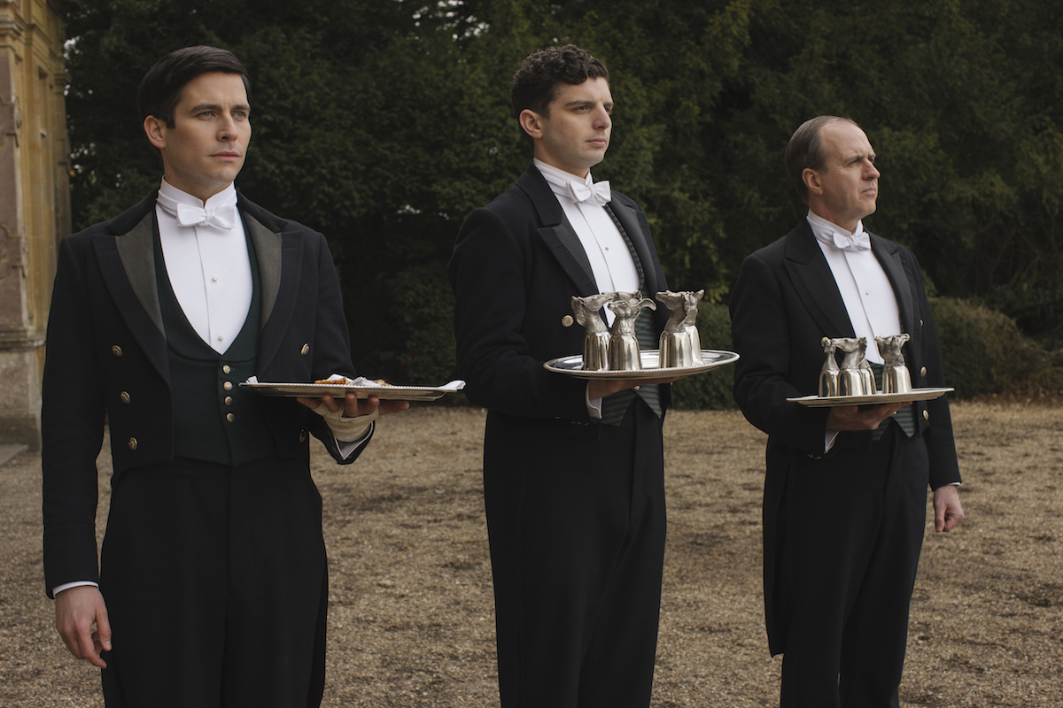 Footmen on 'Downton Abbey' (Nick Briggs—Carnival Film &amp; Television Ltd)