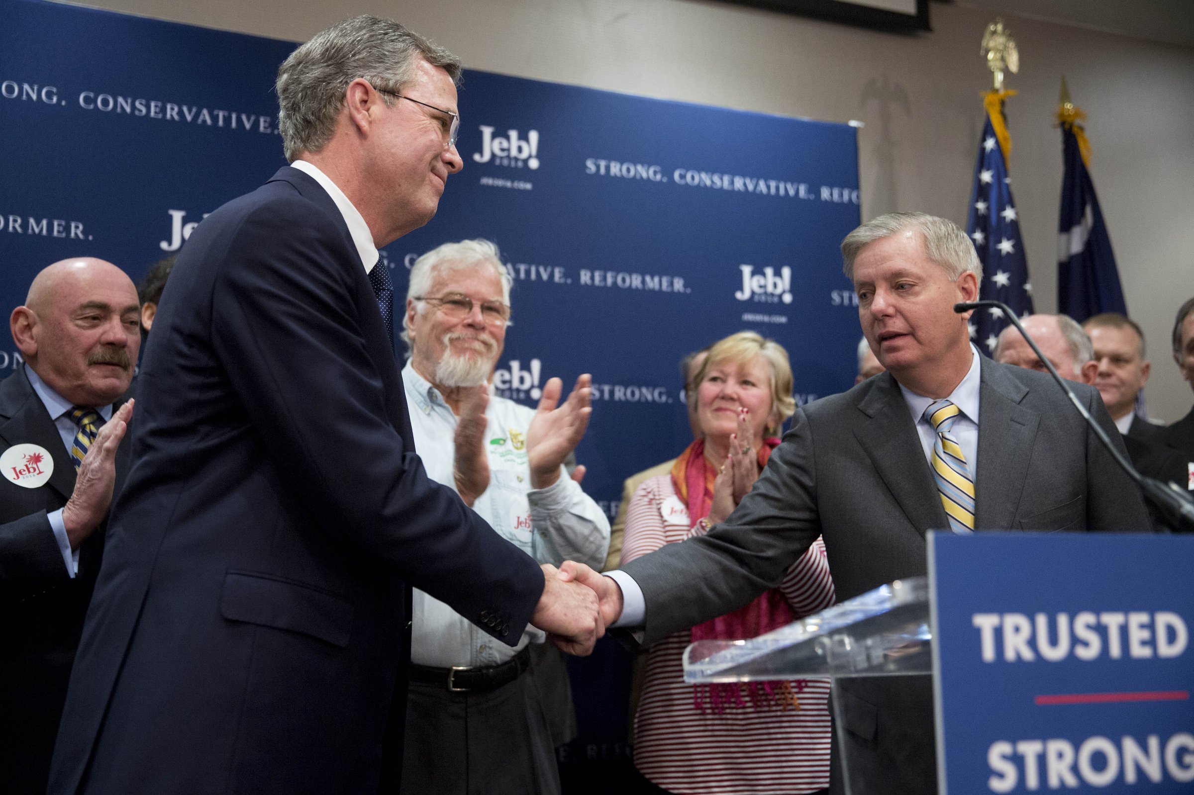 Senator Lindsey Graham Endorses Republican Presidential Candidate Jeb Bush