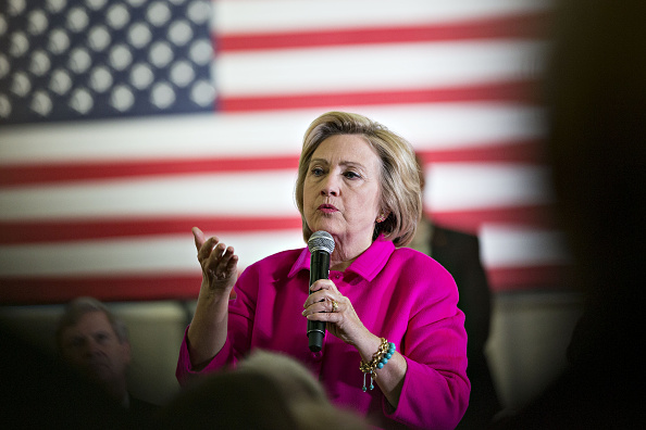 Hillary Clinton, former Secretary of State and 2016 Democratic presidential candidate, speaks during an event in Cedar Rapids, Iowa, U.S., on Monday, Jan. 4, 2016. (Bloomberg—Bloomberg via Getty Images)