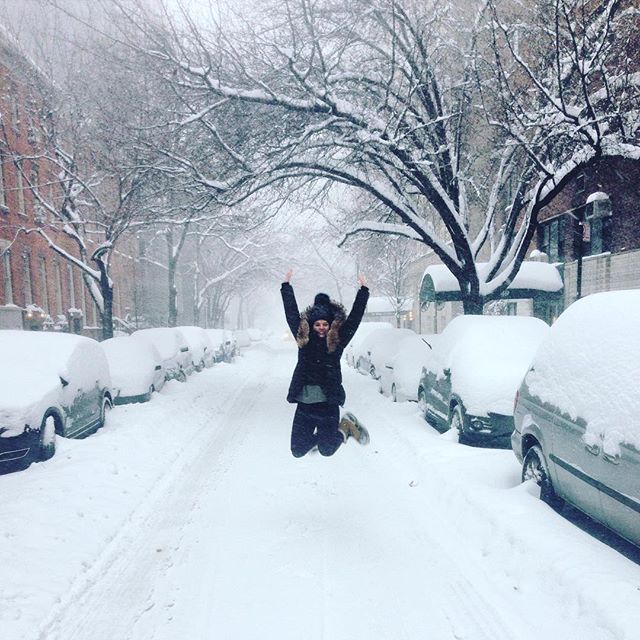 Mallory Miller posted this photo from NYC saying  SNOW yeah!! .