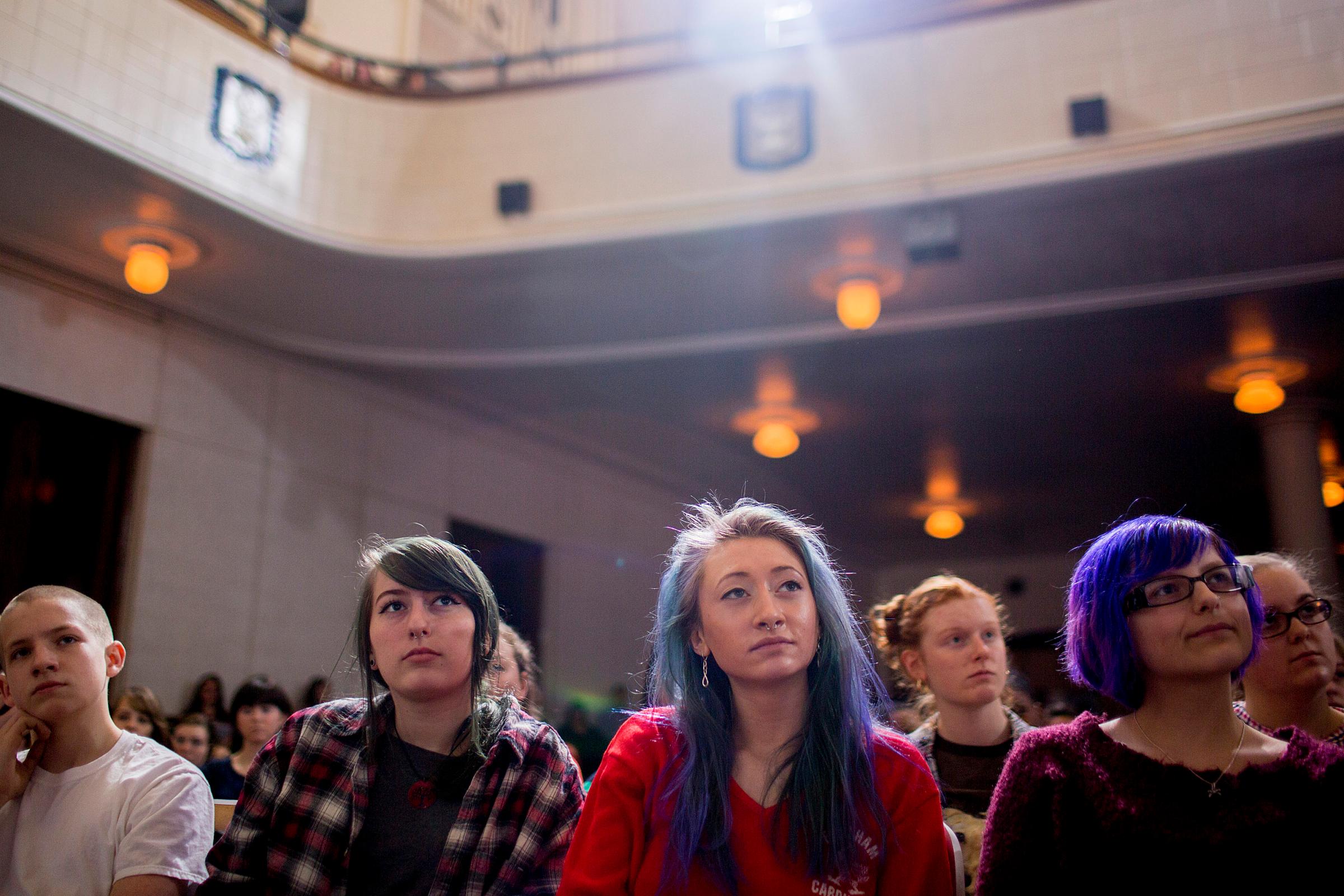 TIMEPOL Attendees at a Bernie Sanders campaign event in Des Moines, Iowa on Jan. 28, 2016.