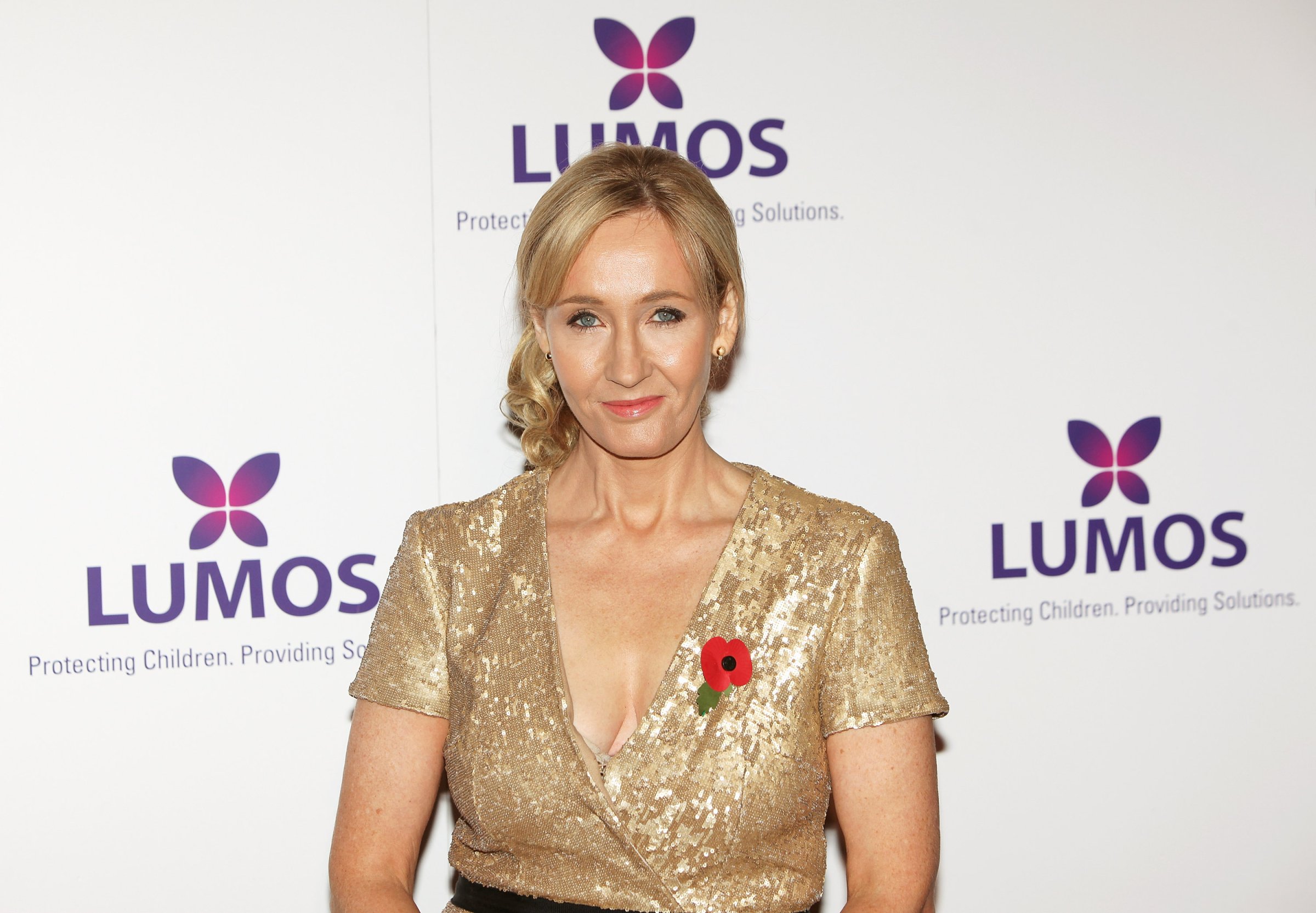 J.K. Rowling attends the Lumos fundraising event hosted by J.K. Rowling at The Warner Bros. Harry Potter Tour on November 9, 2013 in London, England.