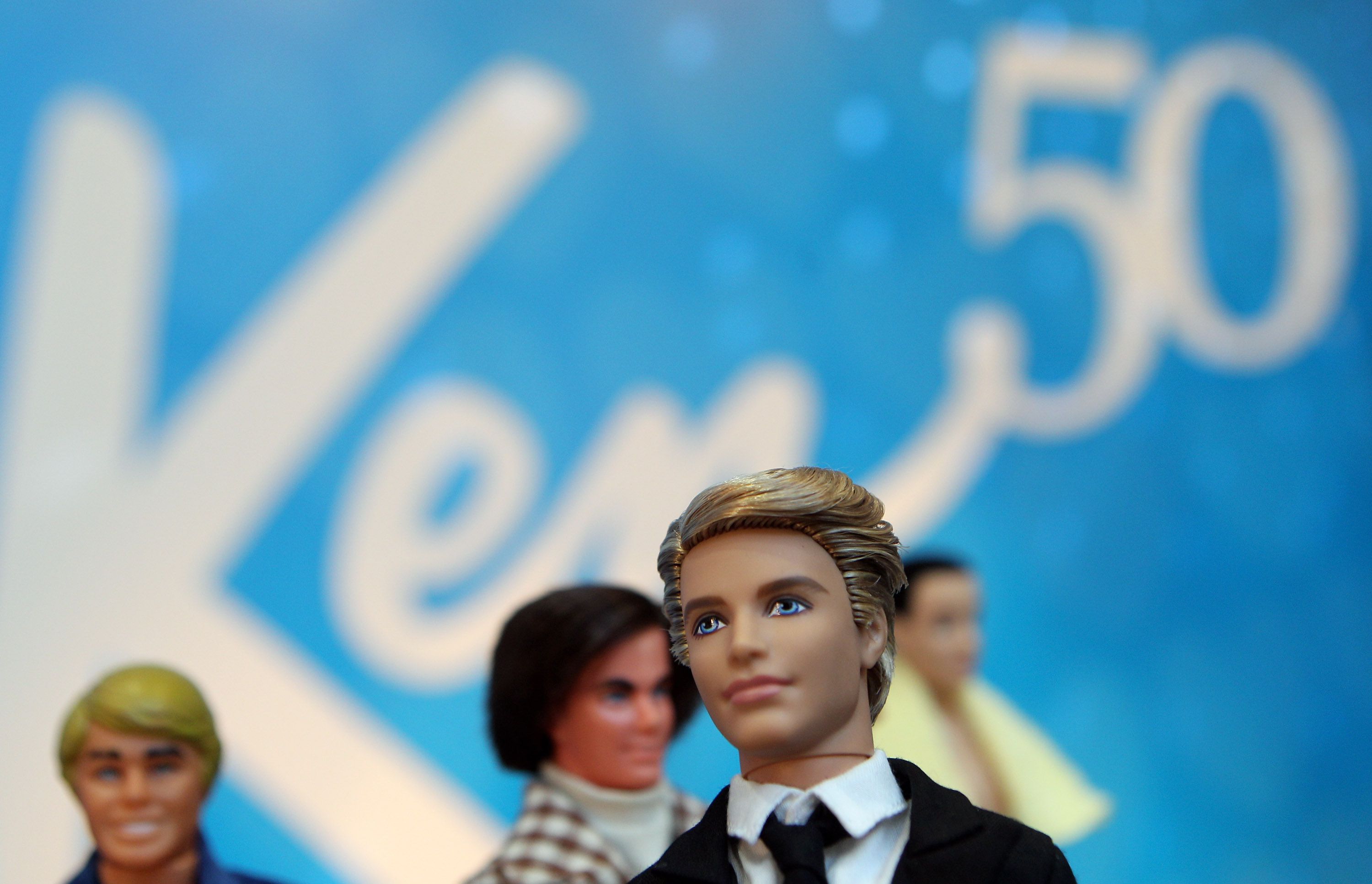 A Ken doll at the International Toy Fair in Nuernberg, Germany on Feb. 2, 2011. (Miguel Villagran—Getty Images)