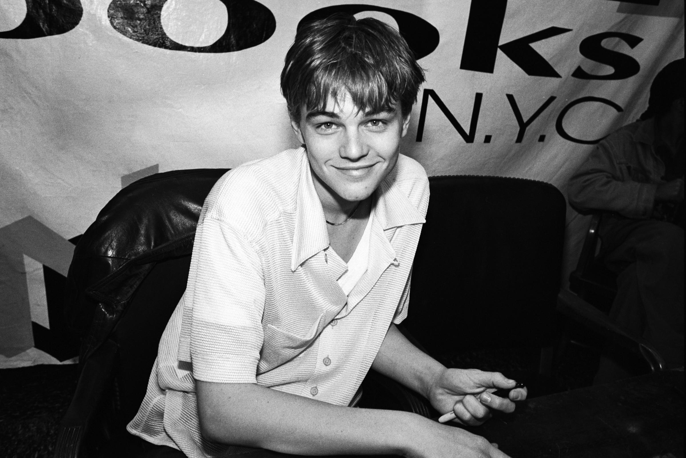 Leonardo DiCaprio in New York City in 1995.