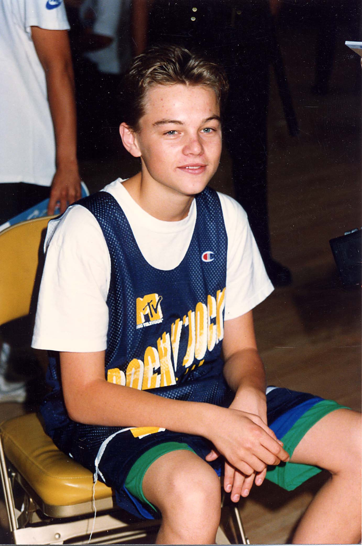 Leonardo DiCaprio during the 1992 MTV Rock n Jock Basketball in Irvine, Calif. on Sept. 19, 1992.